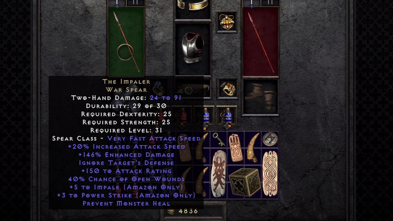 Javazon lighting immune workaround? Would use with impale skill purely