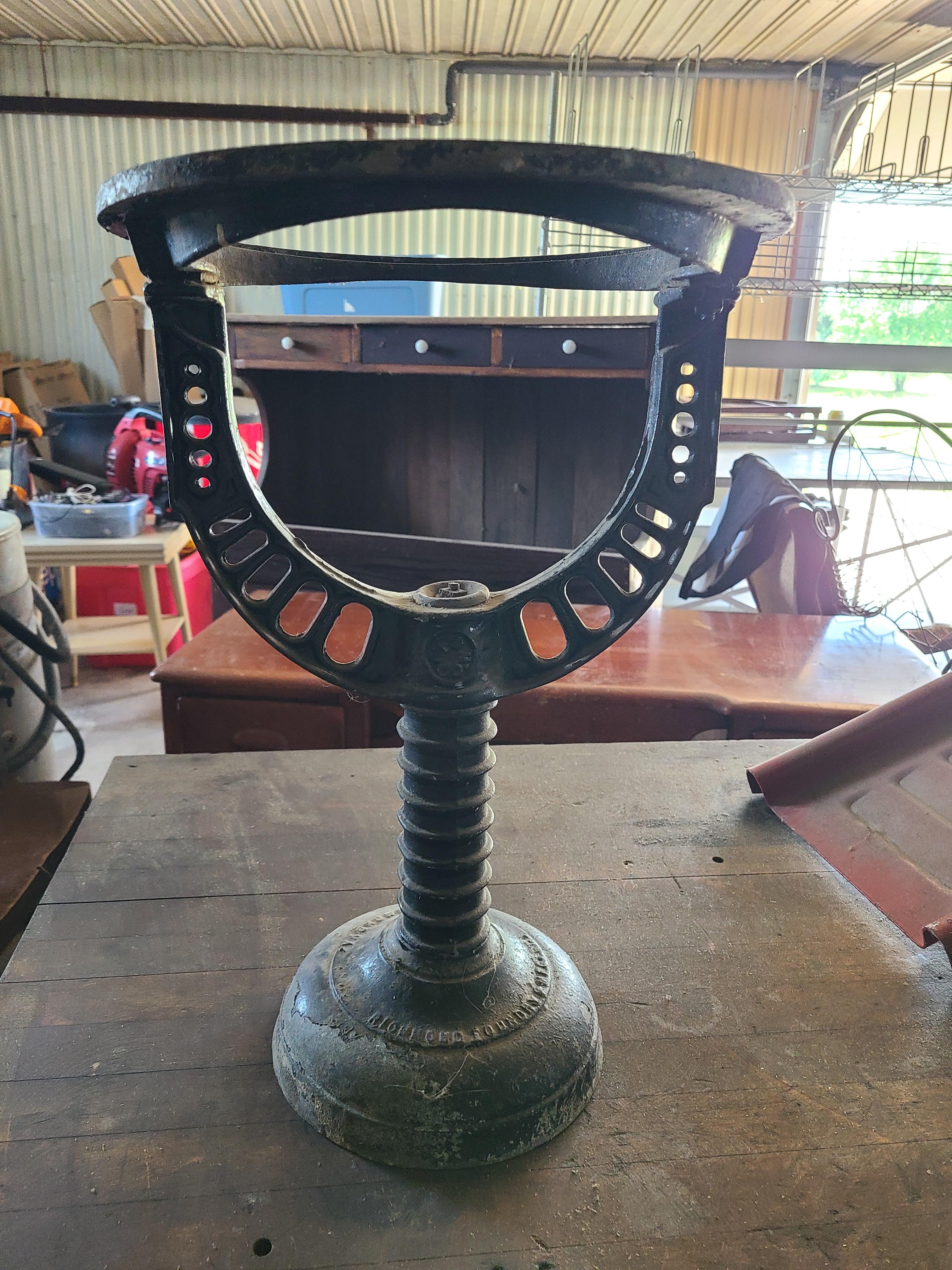 Found this really neat hot water heater stand being tossed out. r