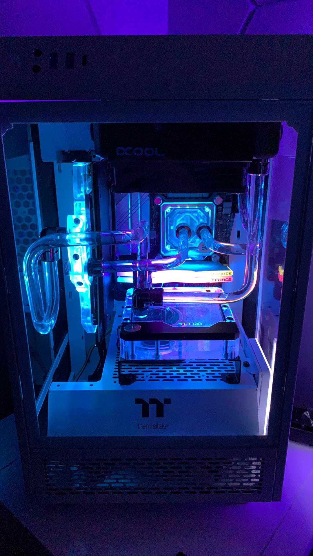 ThermalTake the Tower 100 Custom Water Loop r/watercooling