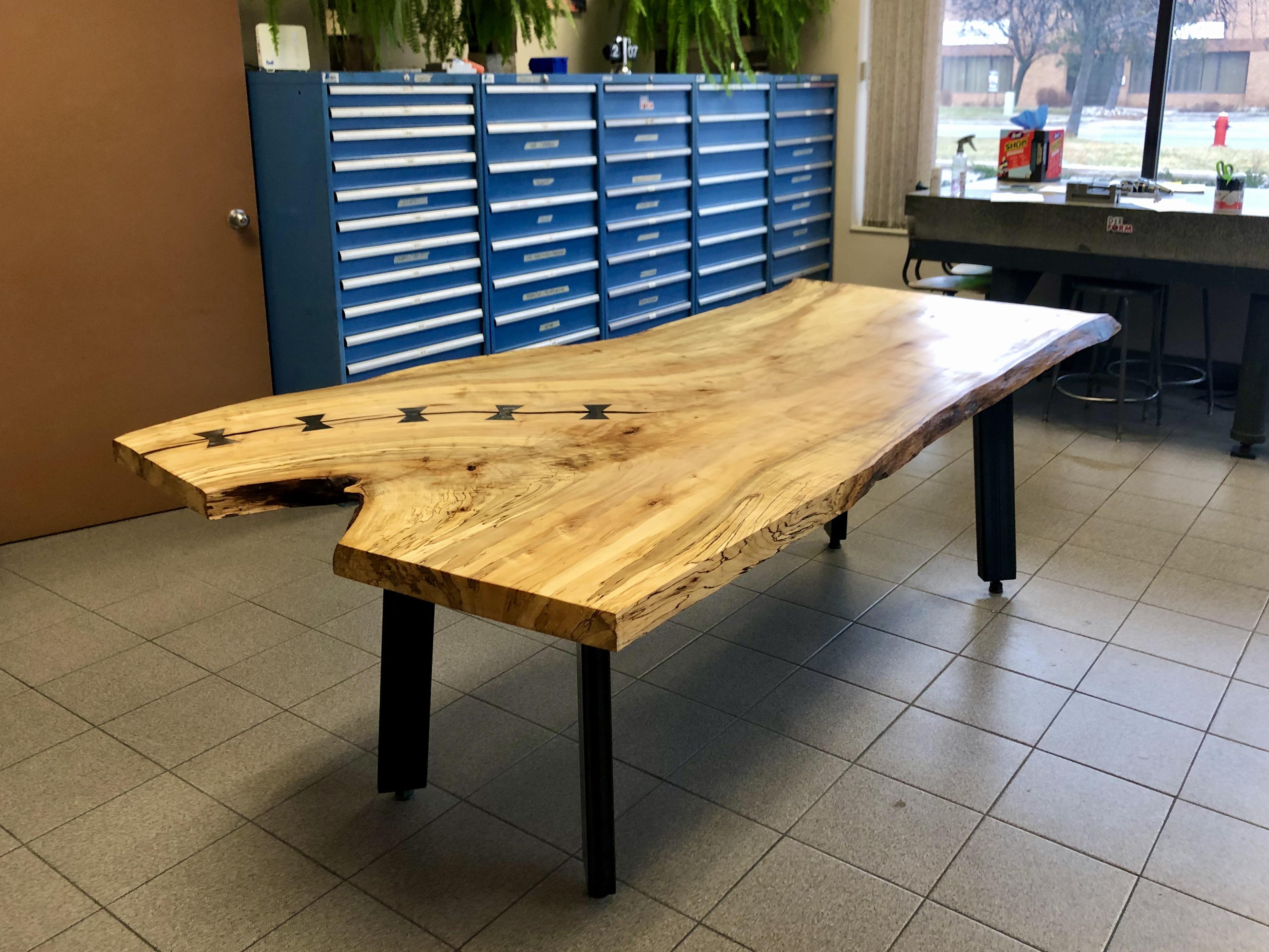 My first live edge table r/woodworking