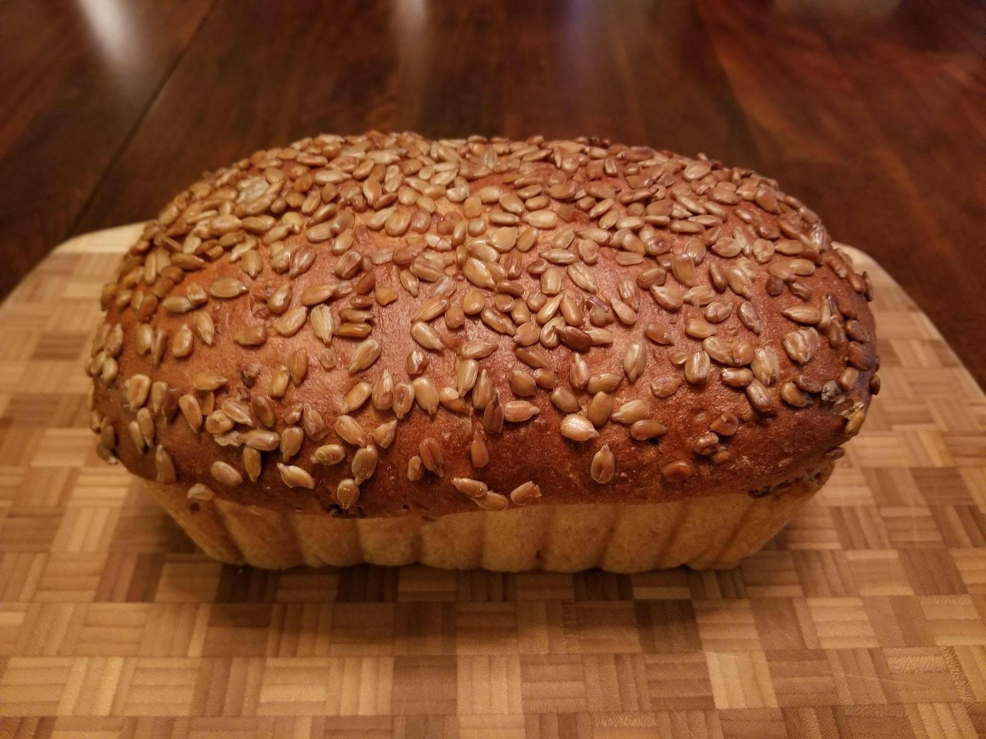 Sunflower seed honey wheat bread! r/Breadit