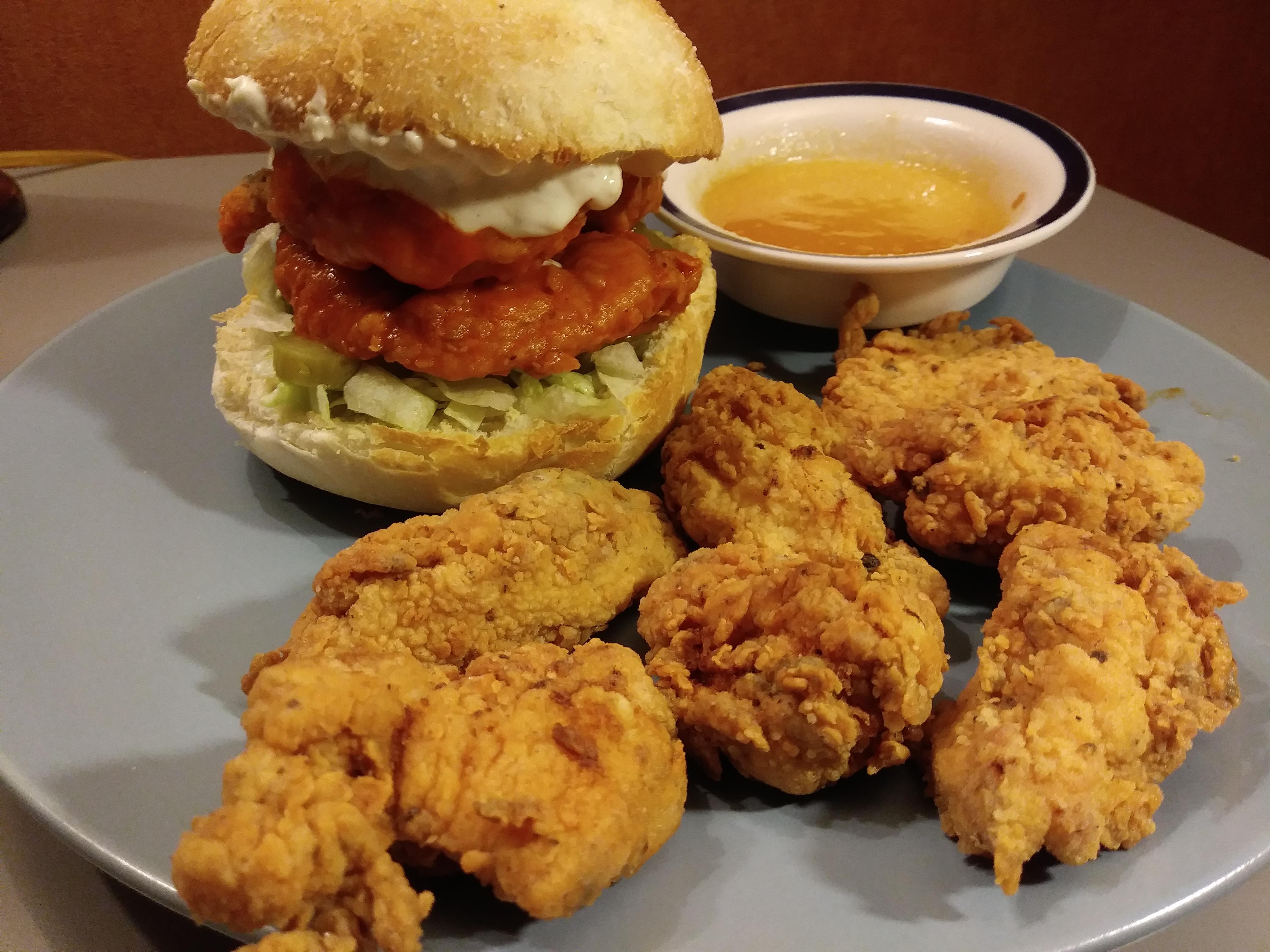 Buffalo Chicken Sandwich and Tenders r/tonightsdinner