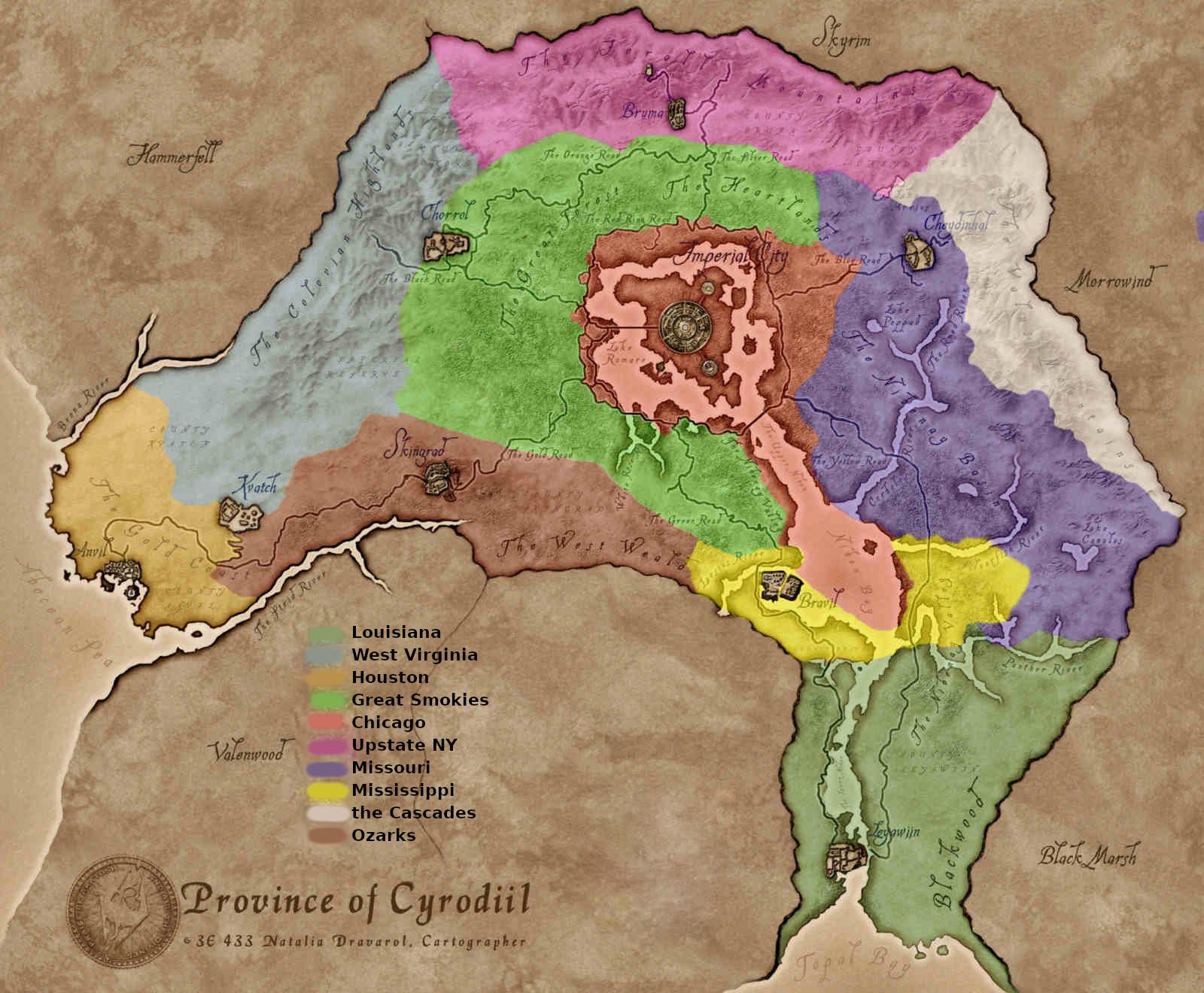 Lore Accurate Subtropical Cyrodiil (1st year of the 4th era; Colourised