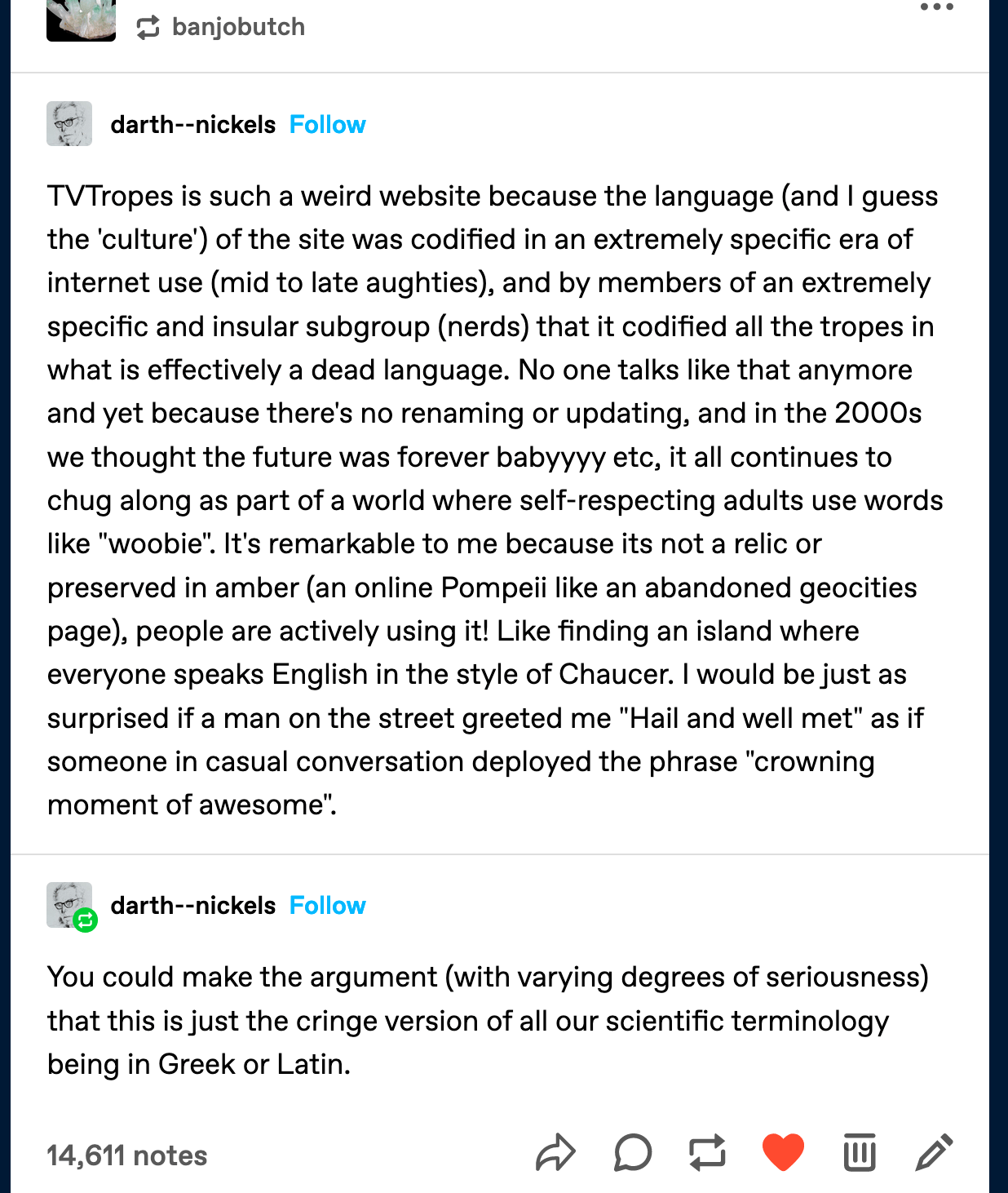 Tumblr's Thoughts on TV Tropes r/tvtropes