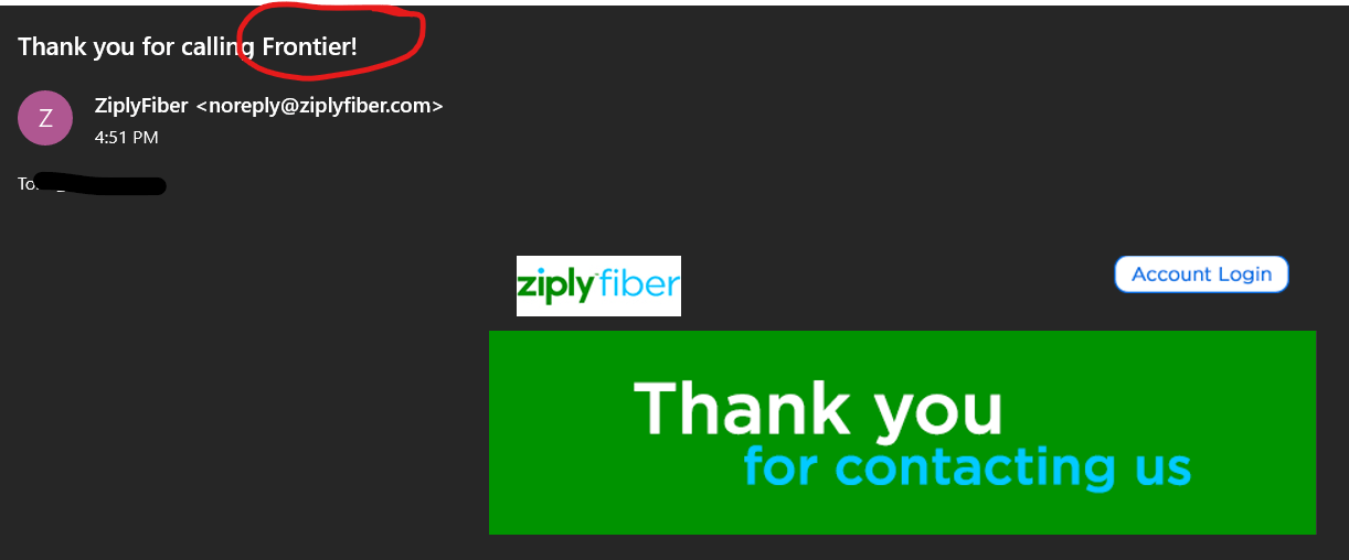 Ziply or is it Frontier still need to work on those email templates ) r/ZiplyFiber