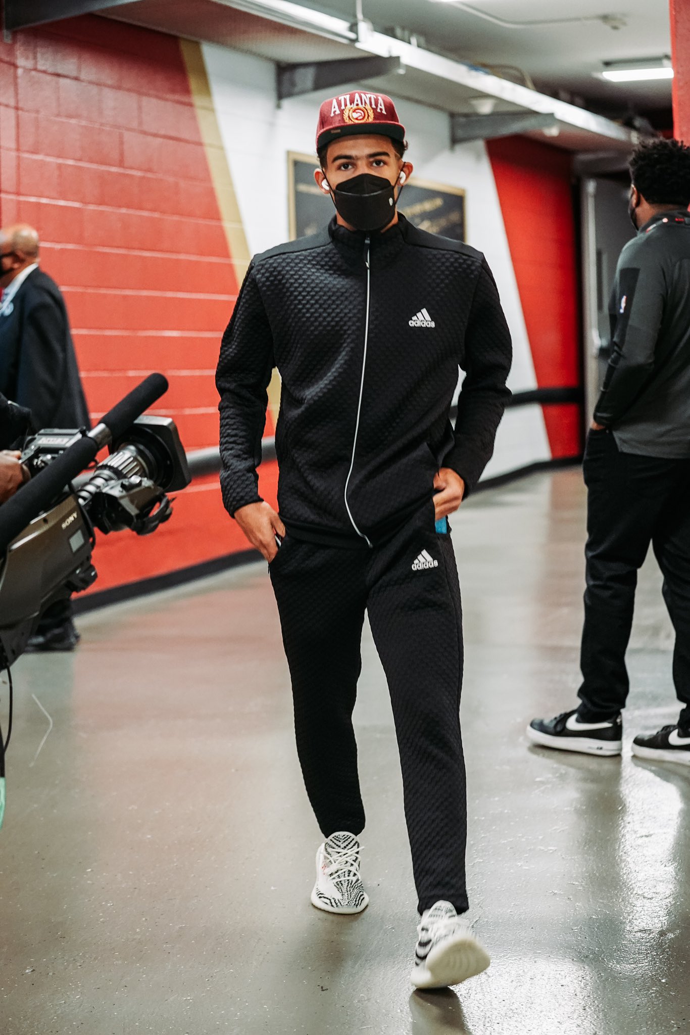 Atlanta Hawks' Trae Young in Yeezys Arrive for NBA Game that He Scored