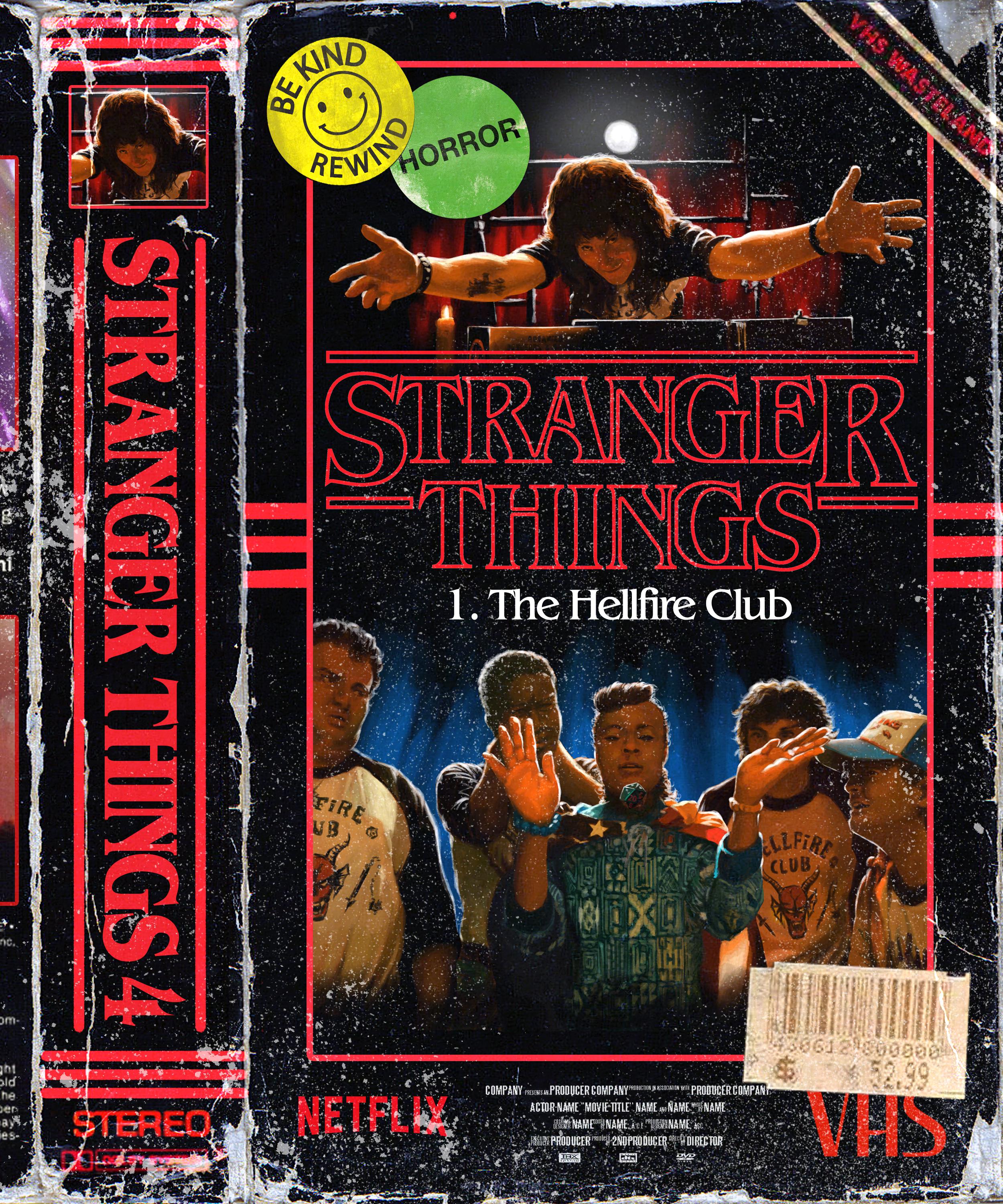 My digital painting of Stranger Things S4 E1 in the style of a VHS