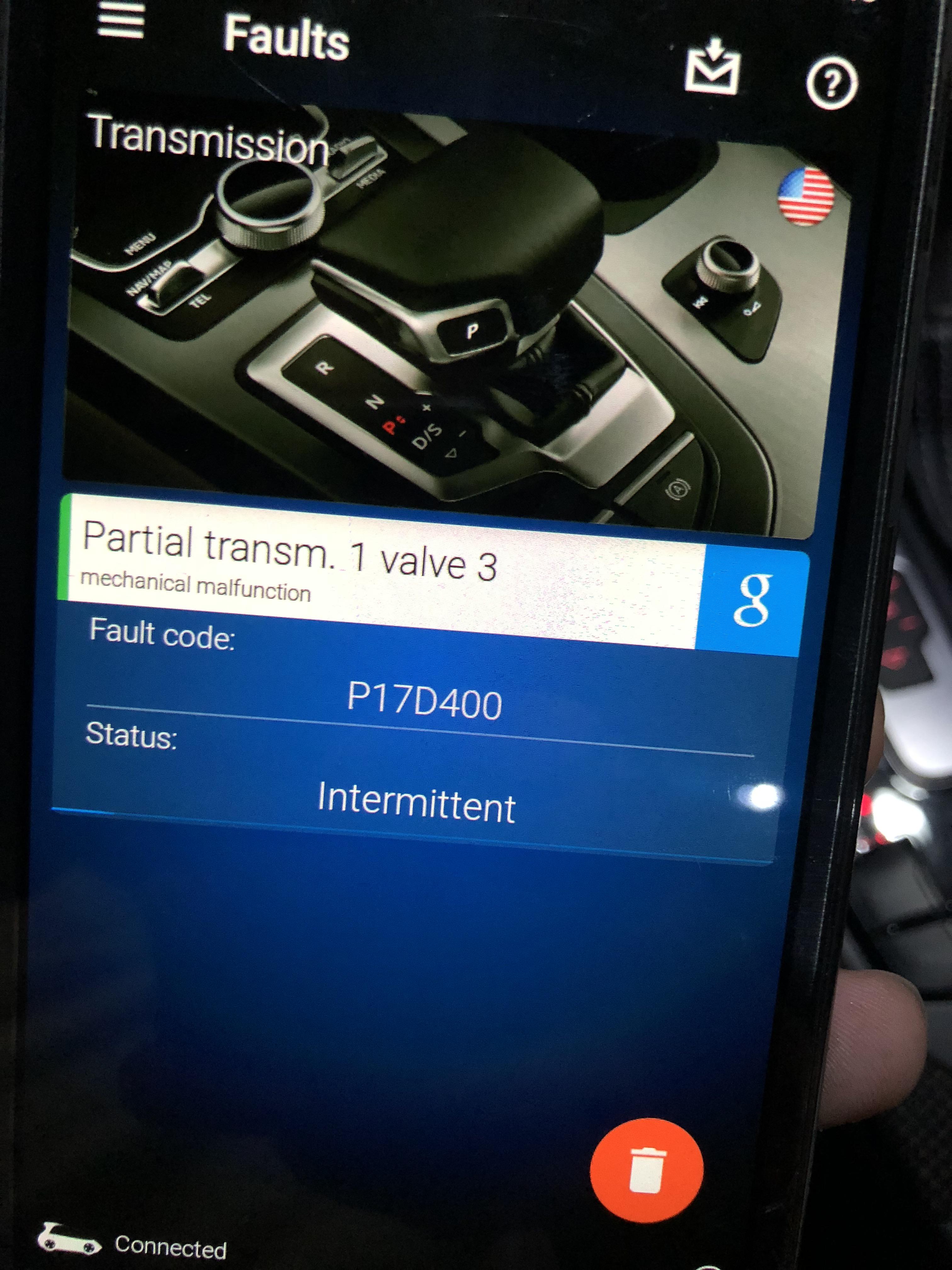 B8.5 S4 went limp mode with “transmission malfunction and TPMS system malfunction.” Car stutter