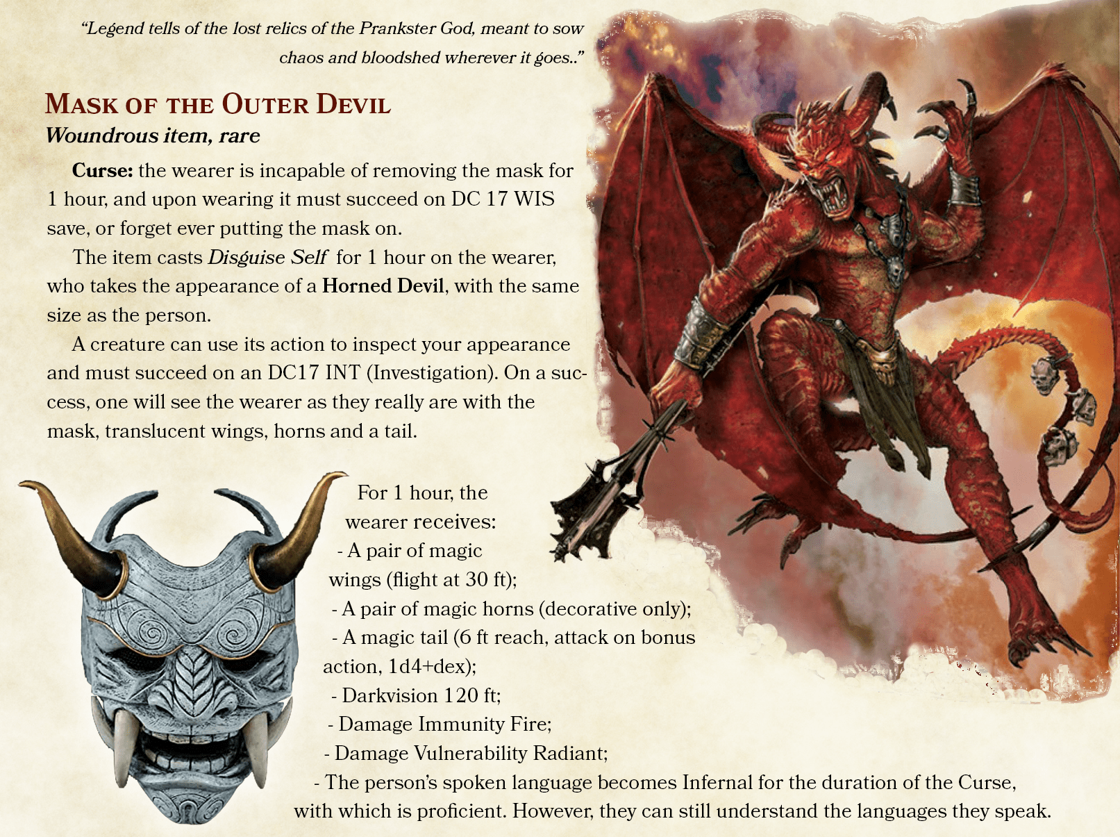 Another Cursed Item with a twist! r/DnDHomebrew