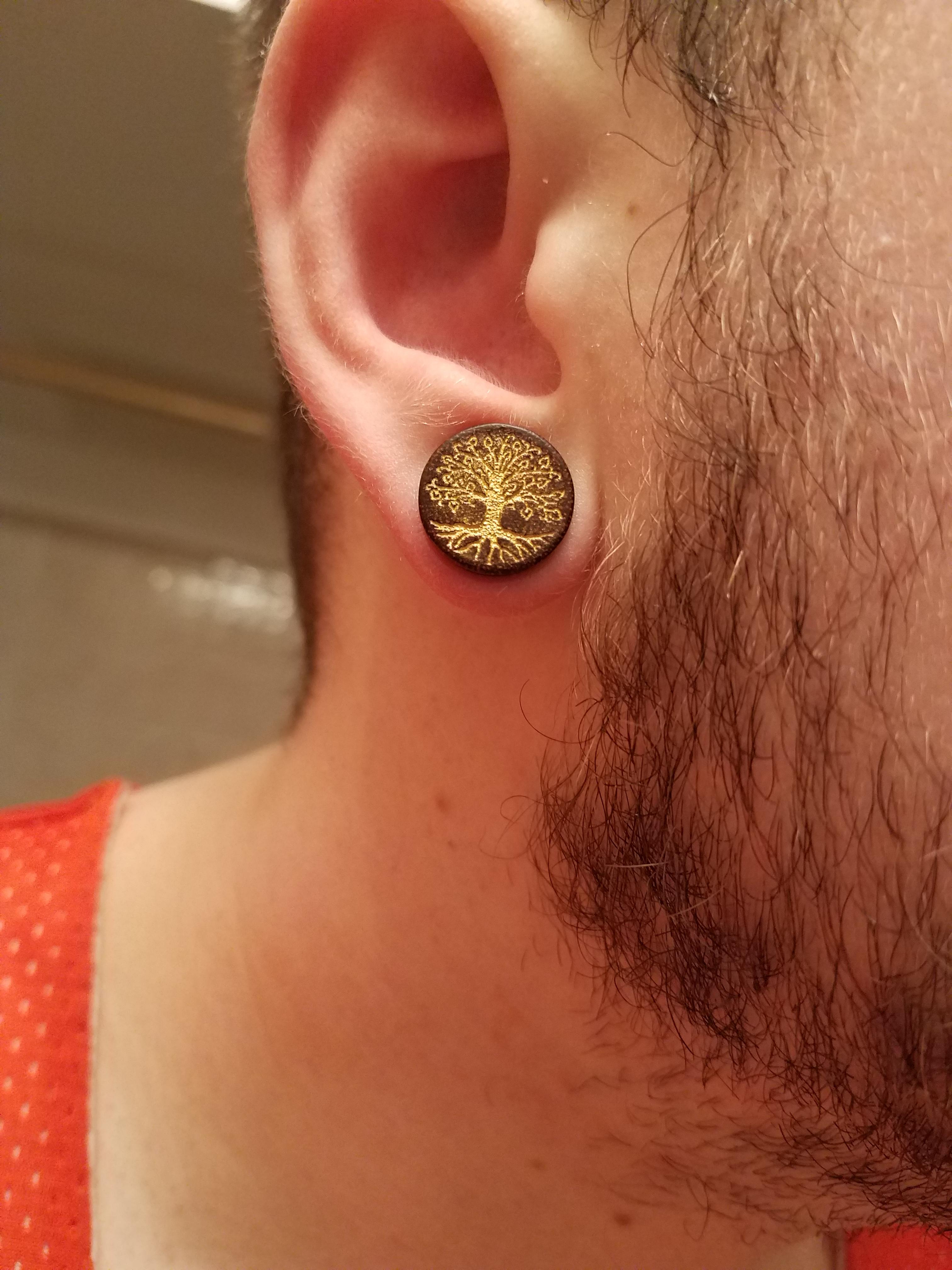 First time using wooden plugs and I love them r/Stretched