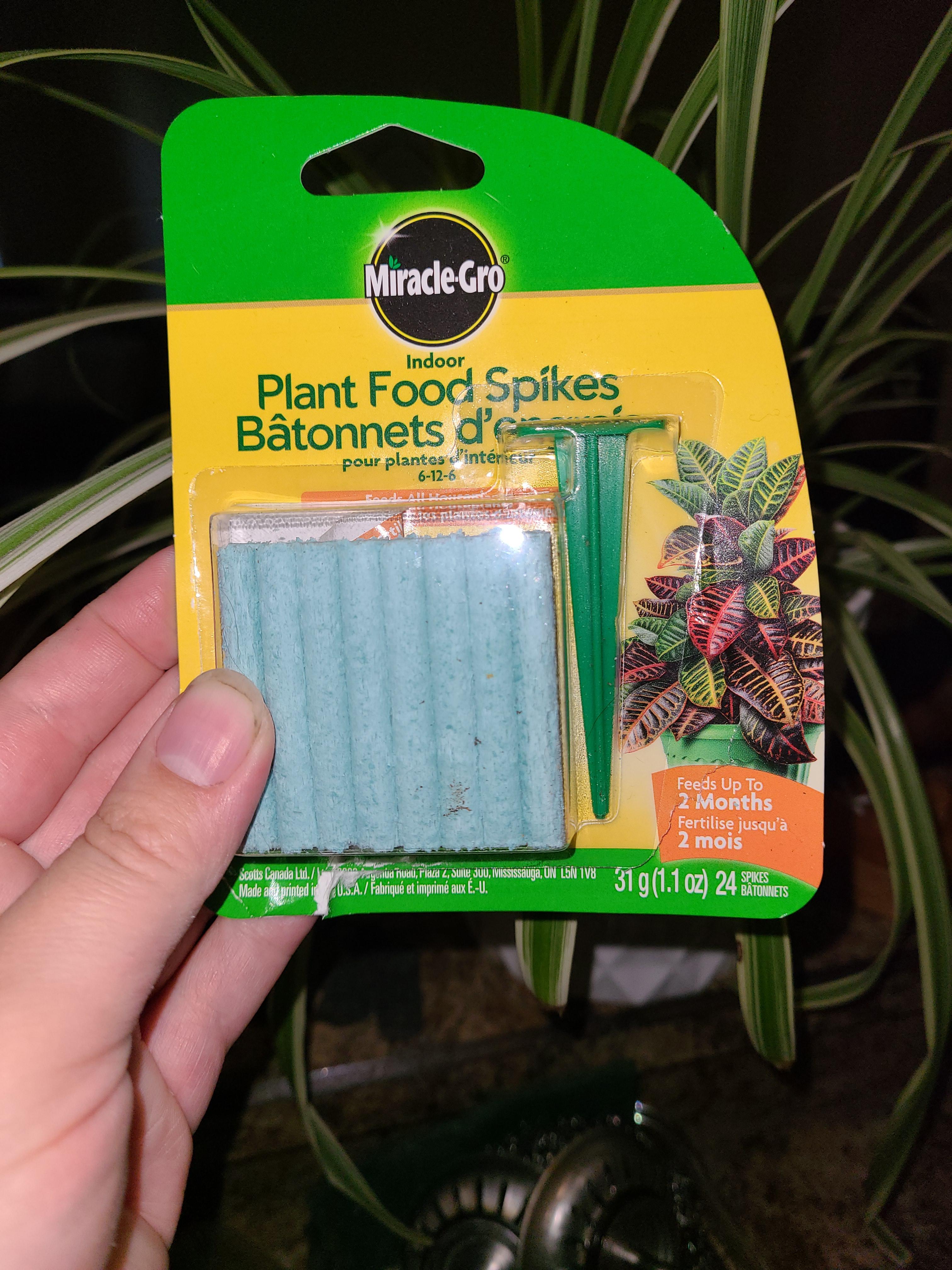 My husband got these fertilizer sticks for my plants, but I'm skeptical