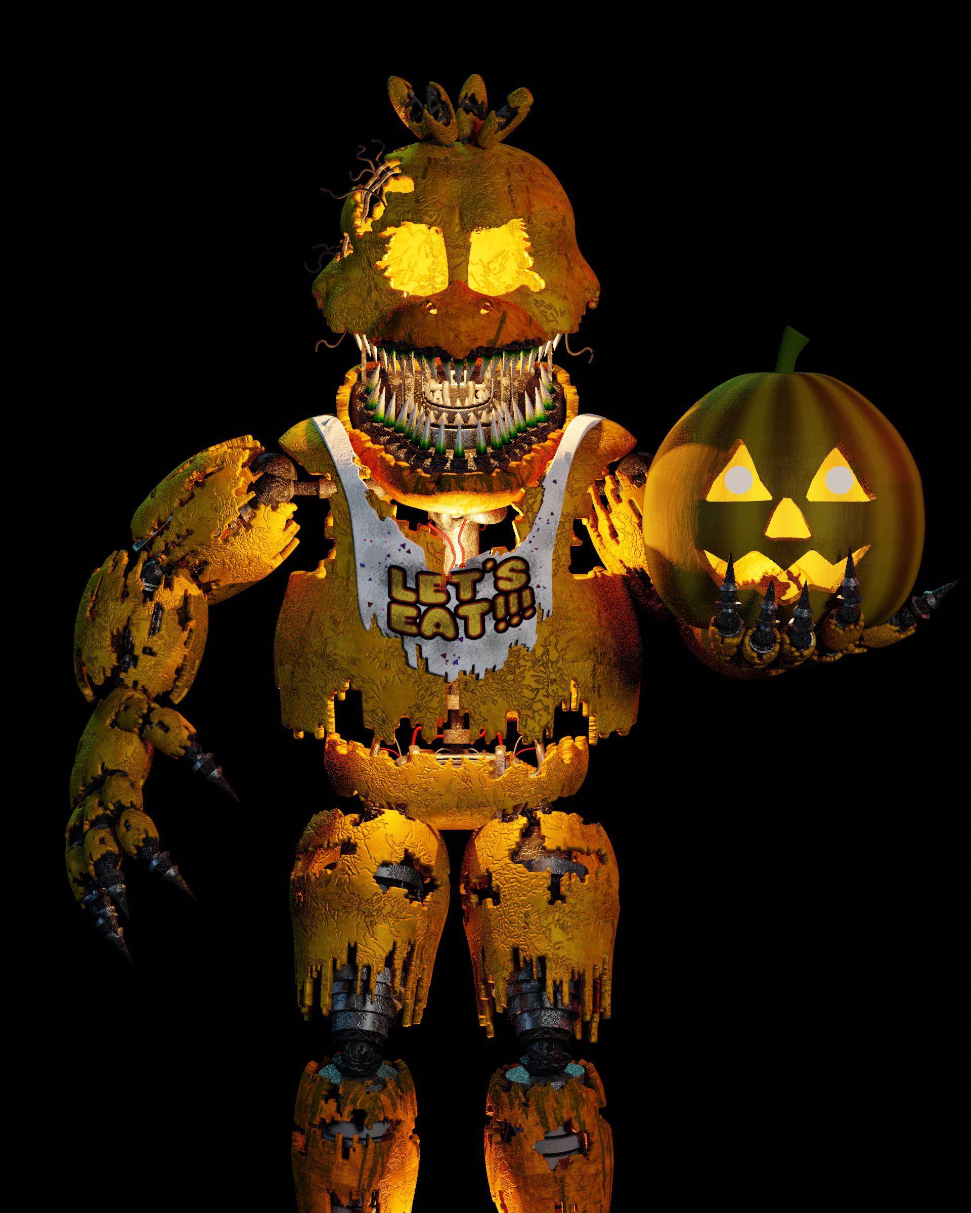 Jacko chica (blender render) r/fivenightsatfreddys
