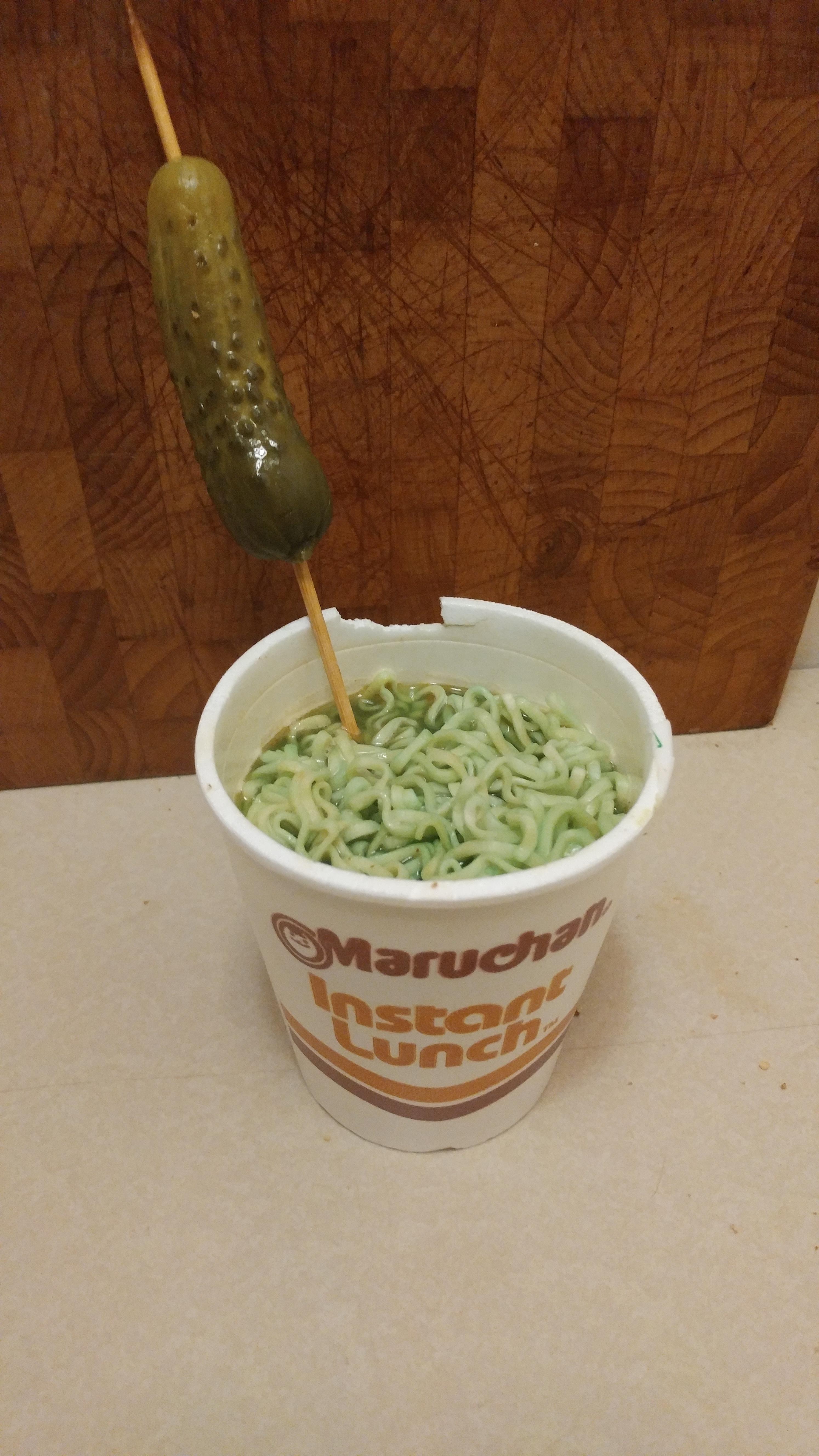 Pickle juice ramen a la Vlad the impaler r/StupidFood