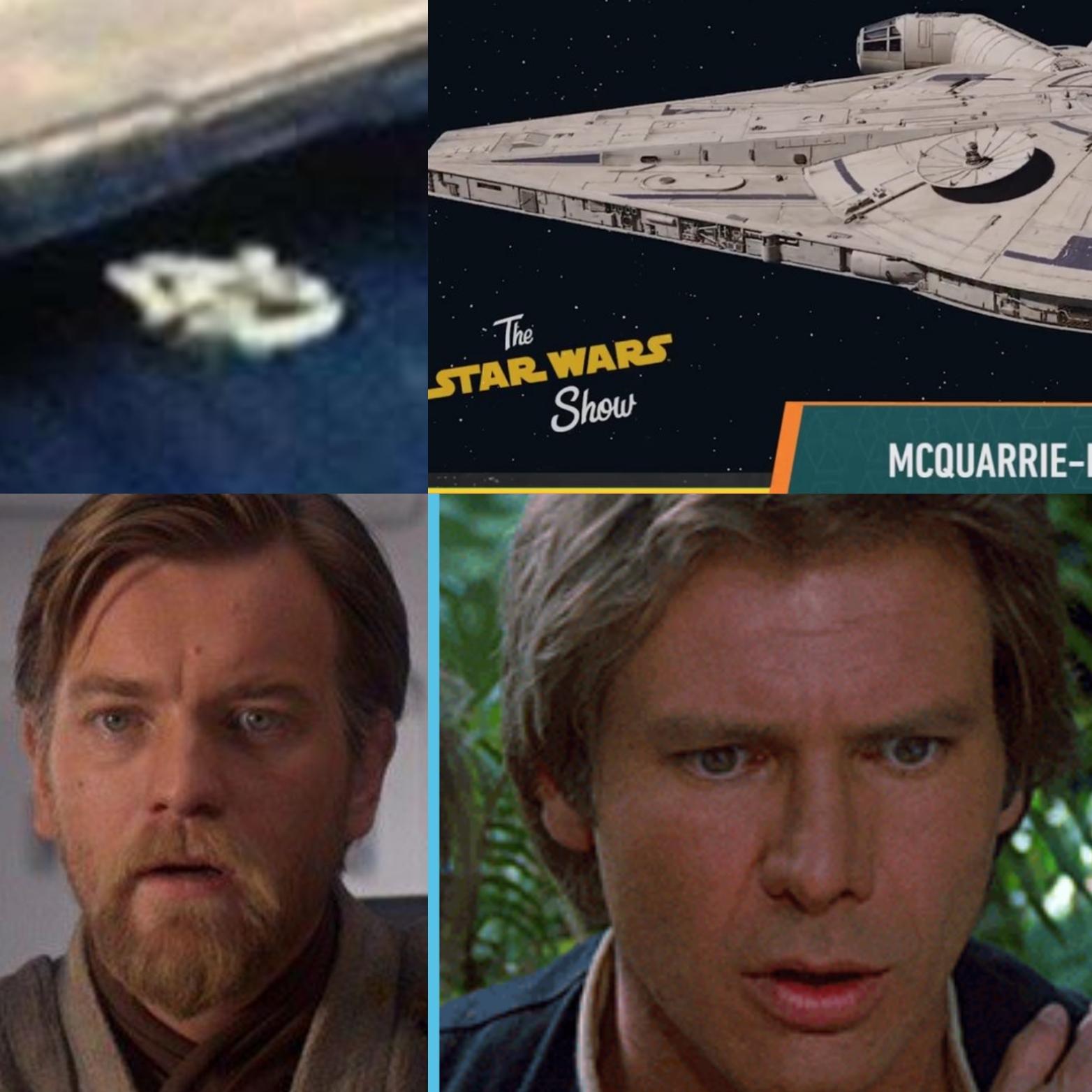 When you realize the writers what the Millennium Falcon looked