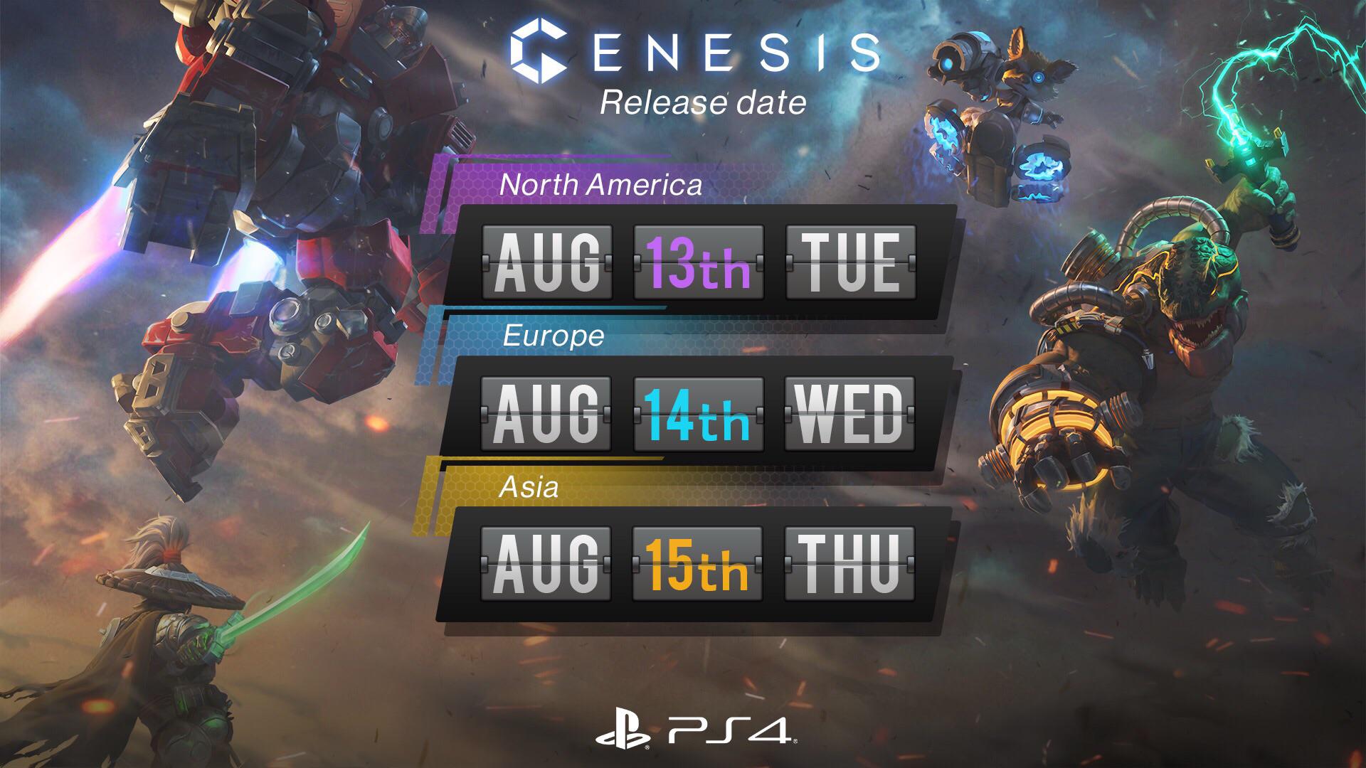 The Official release Date for Genesis, Finally! (All Regions) r