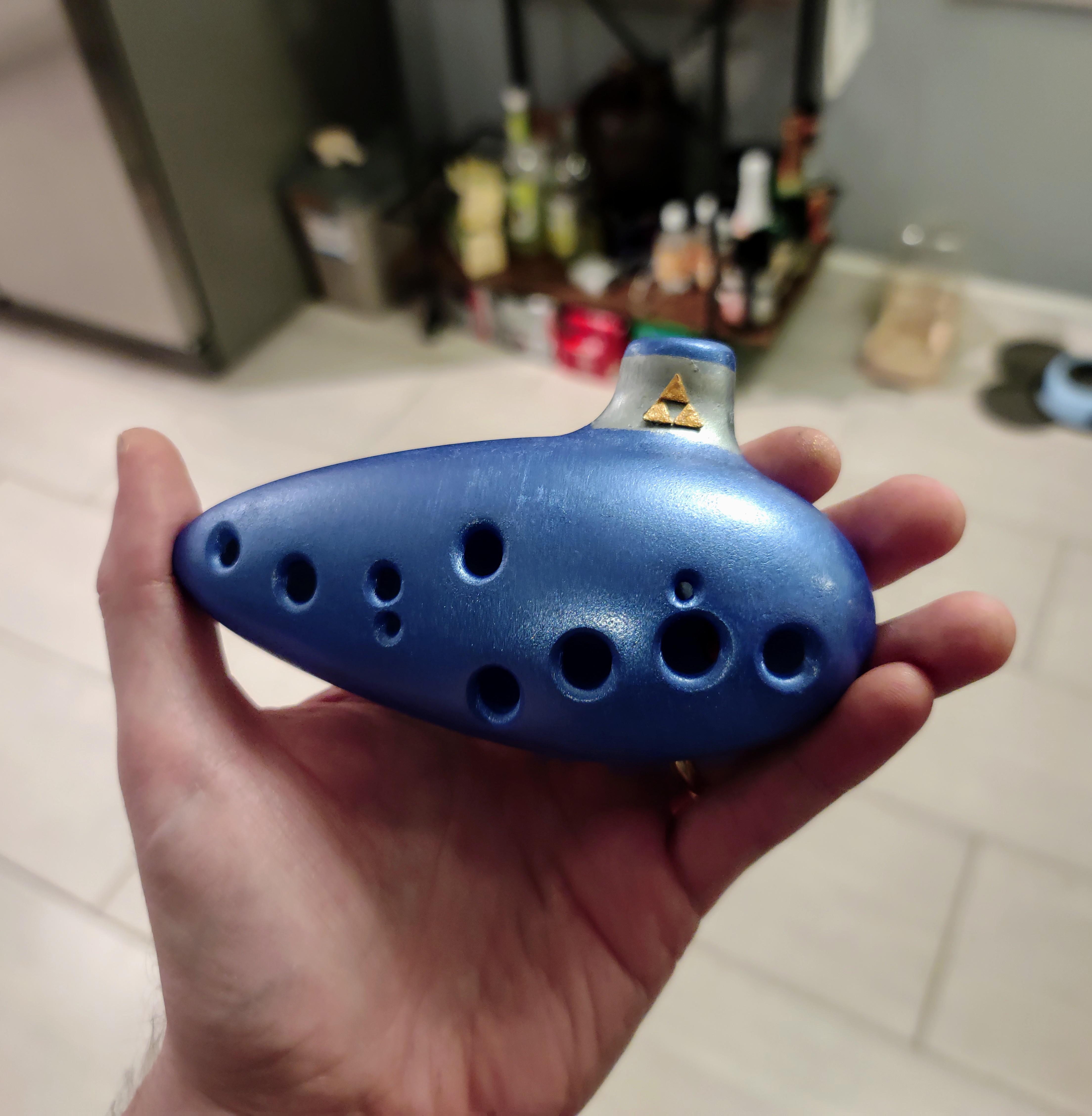3D printed the ocarina of time! r/3Dprinting