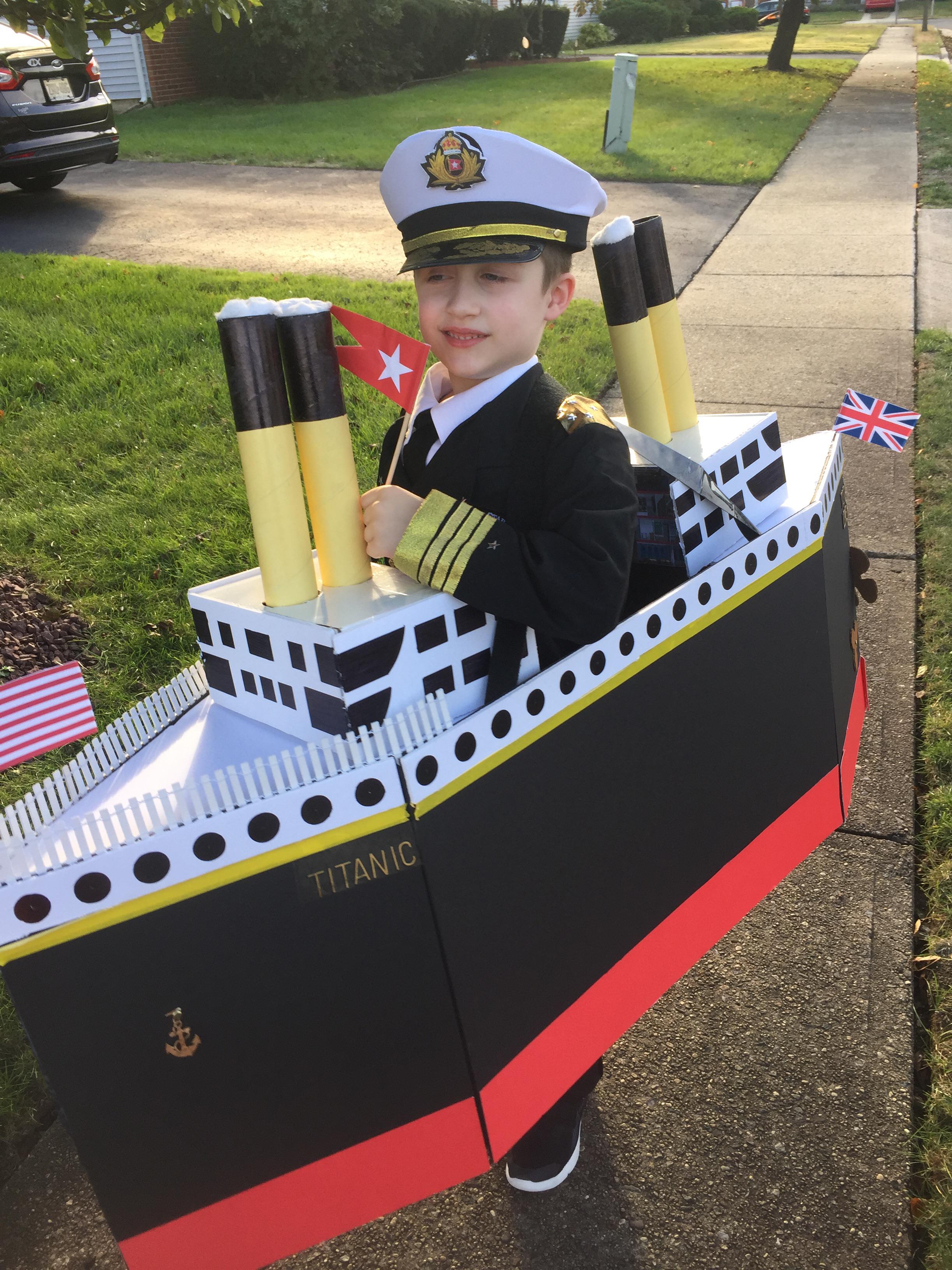 My son’s Captain of the Titanic costume from last year! r/Halloween