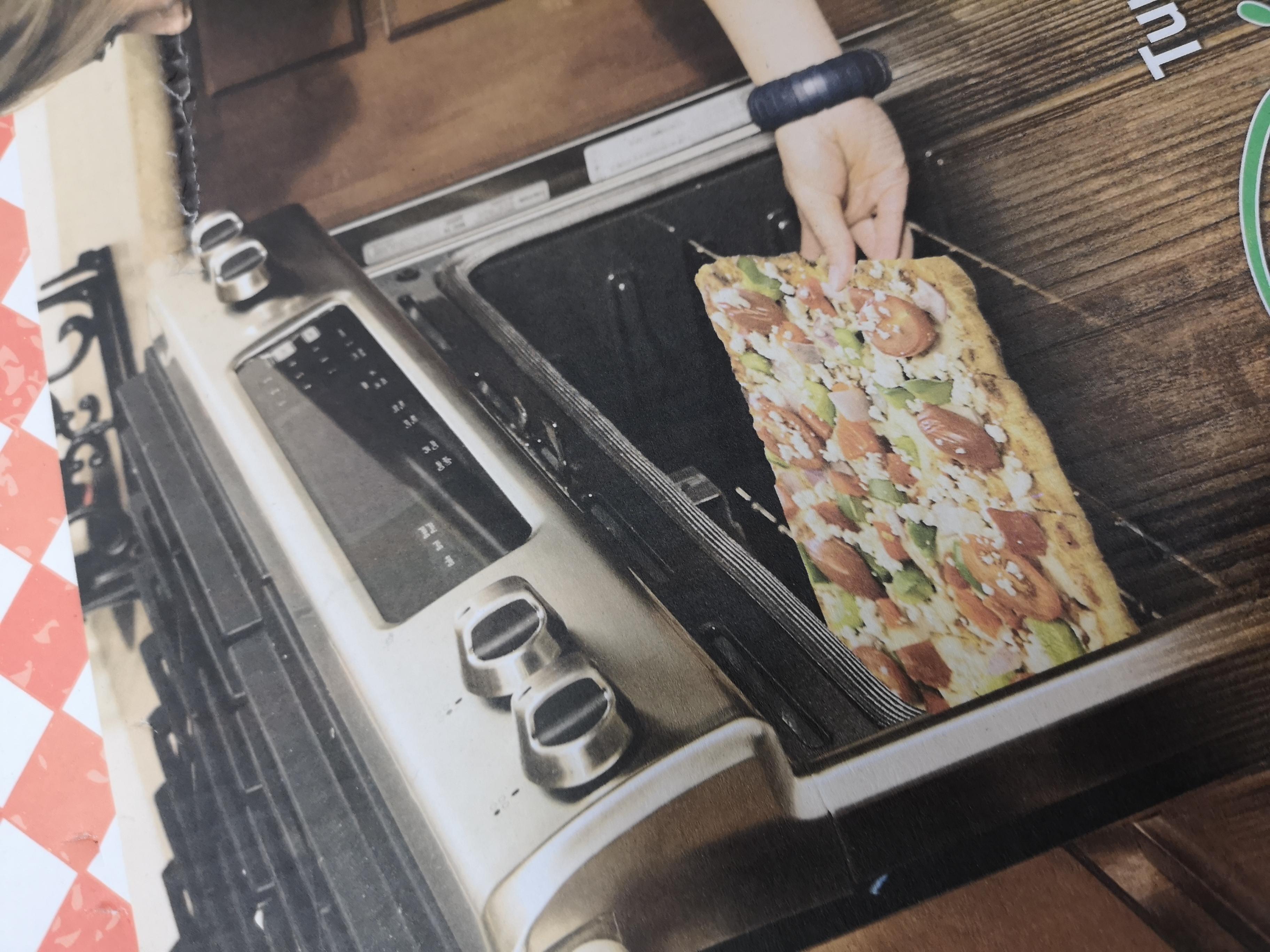 Lets cook this pizza without turning the oven on. Sounds good. r