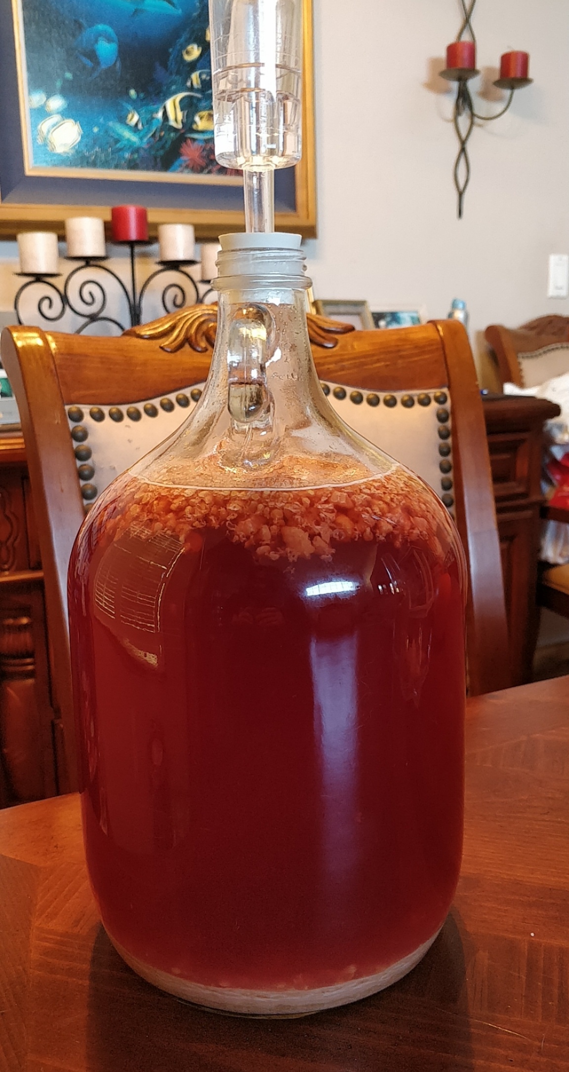 About a month in. Tastes like raspberry water and rubbing alcohol