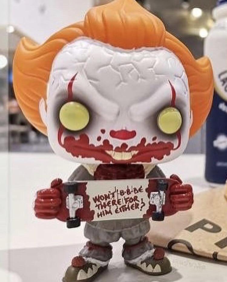 First Physical Look at Pennywise w/ Skateboard Funko Pop ItTheMovie