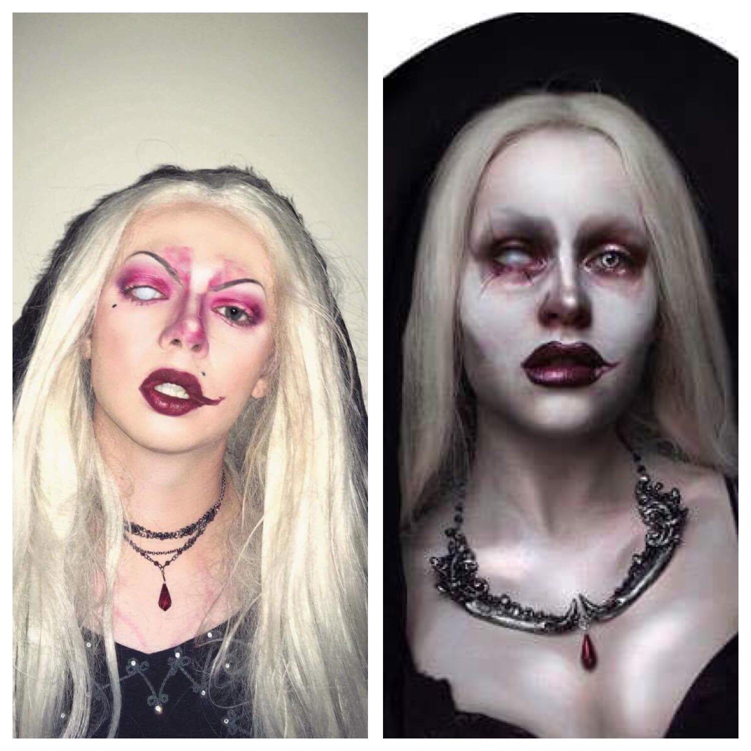 A look inspired by a Michael Hussar painting r/Drag