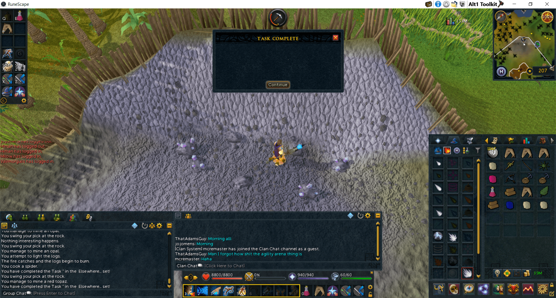 So tasks are still broken... r/runescape