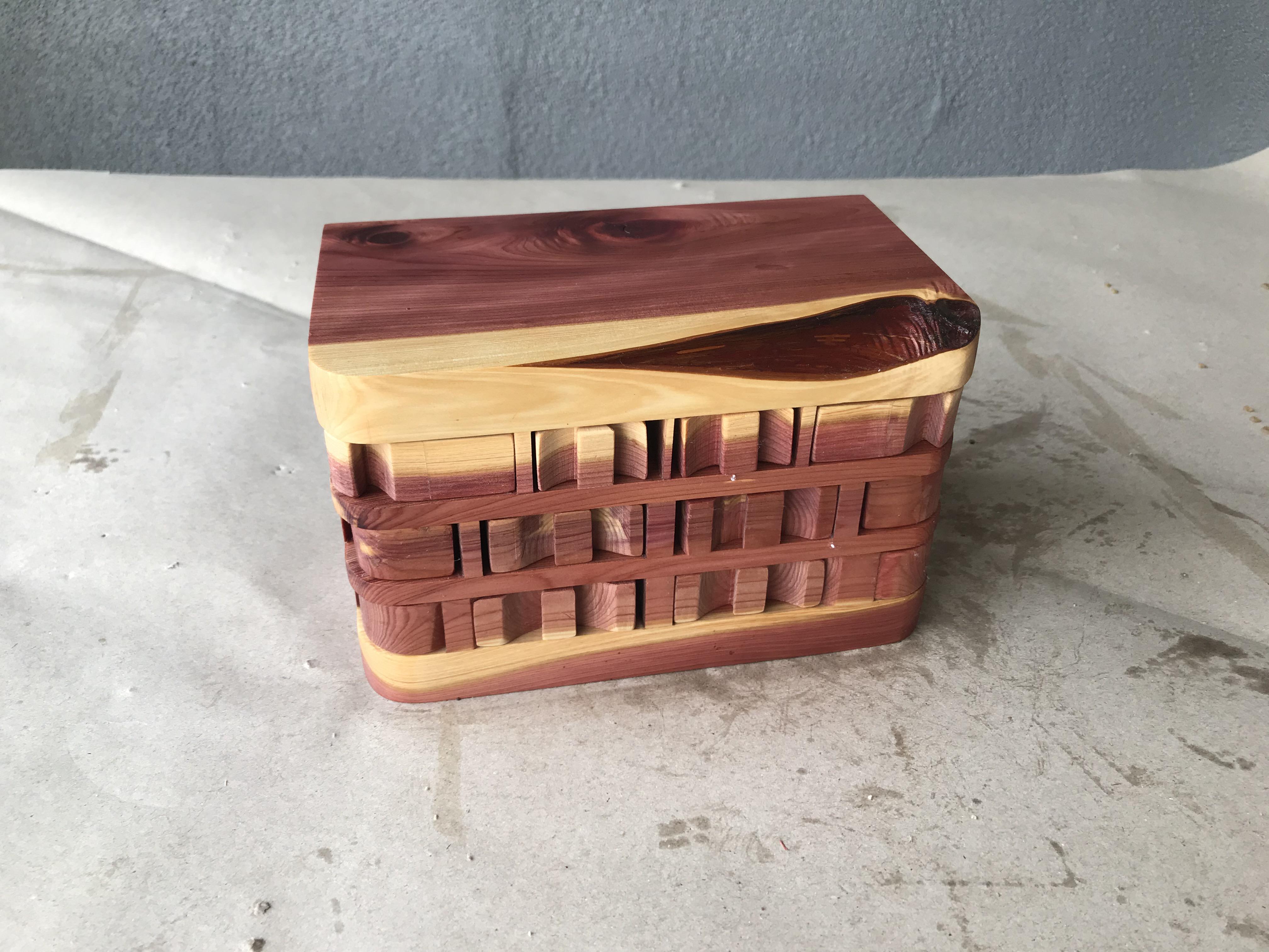 Multi drawer bandsaw box. r/woodworking