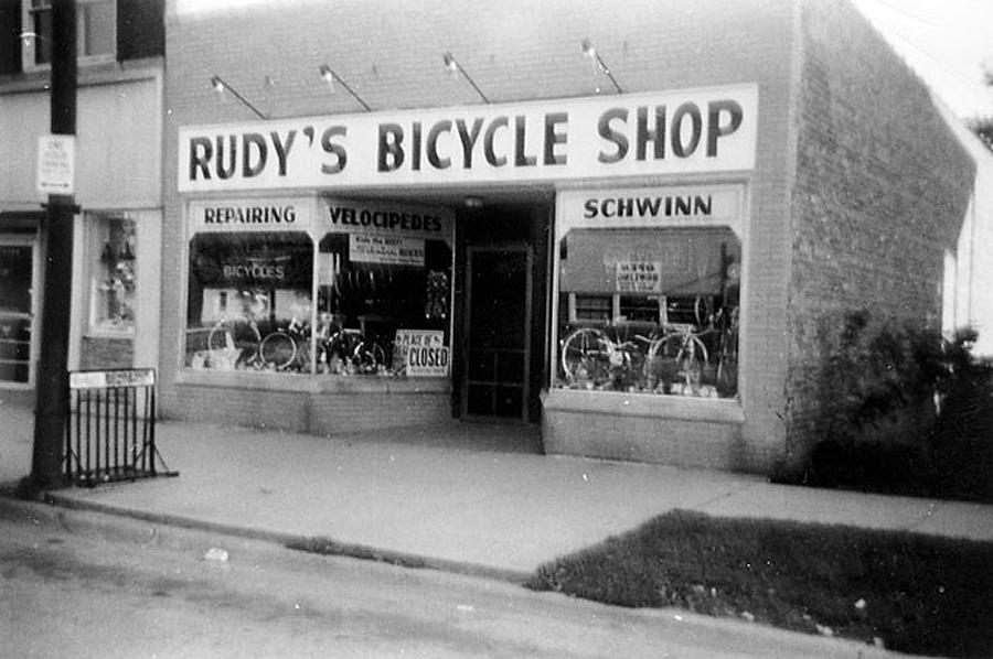 Rudy's Bicycle Shop, circa early 1960's. Northwest Historical Society