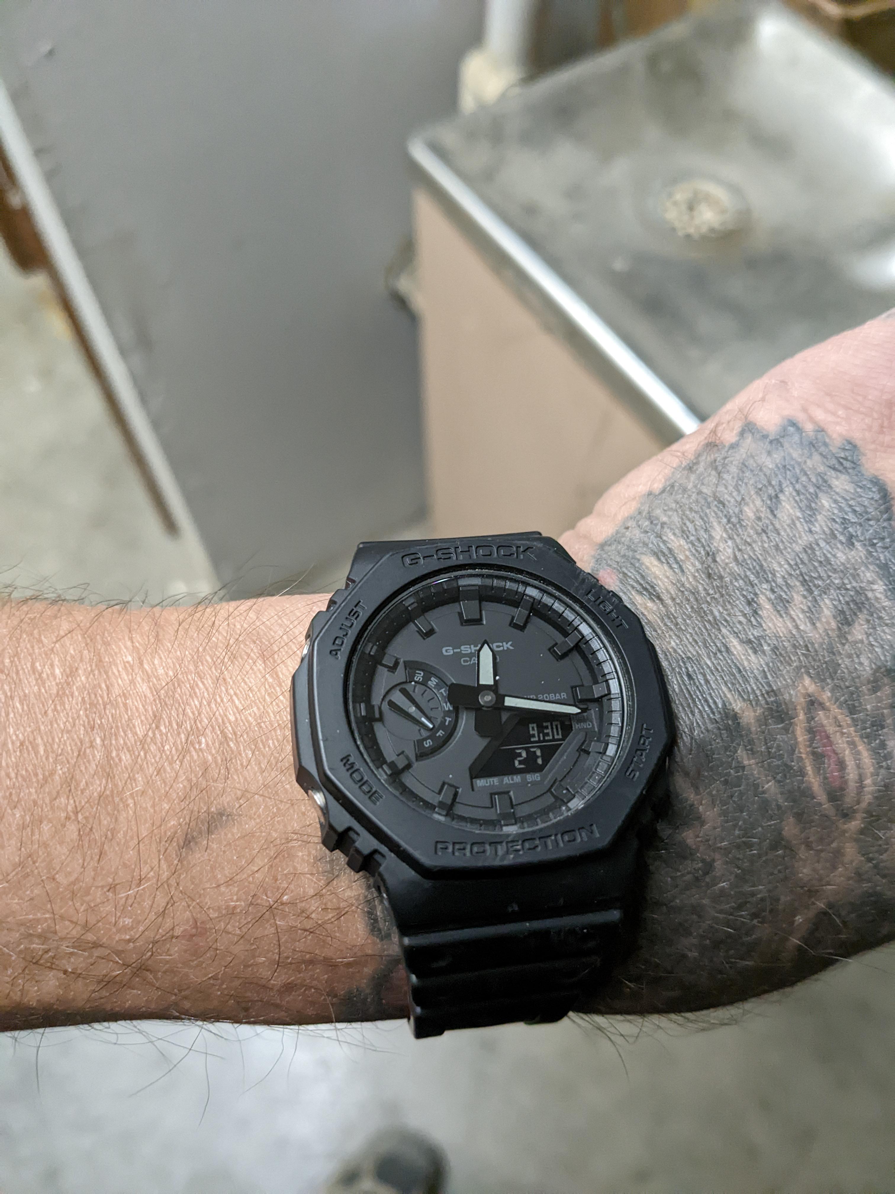 [GA2100] it's growing on me as my main work watch r/gshock