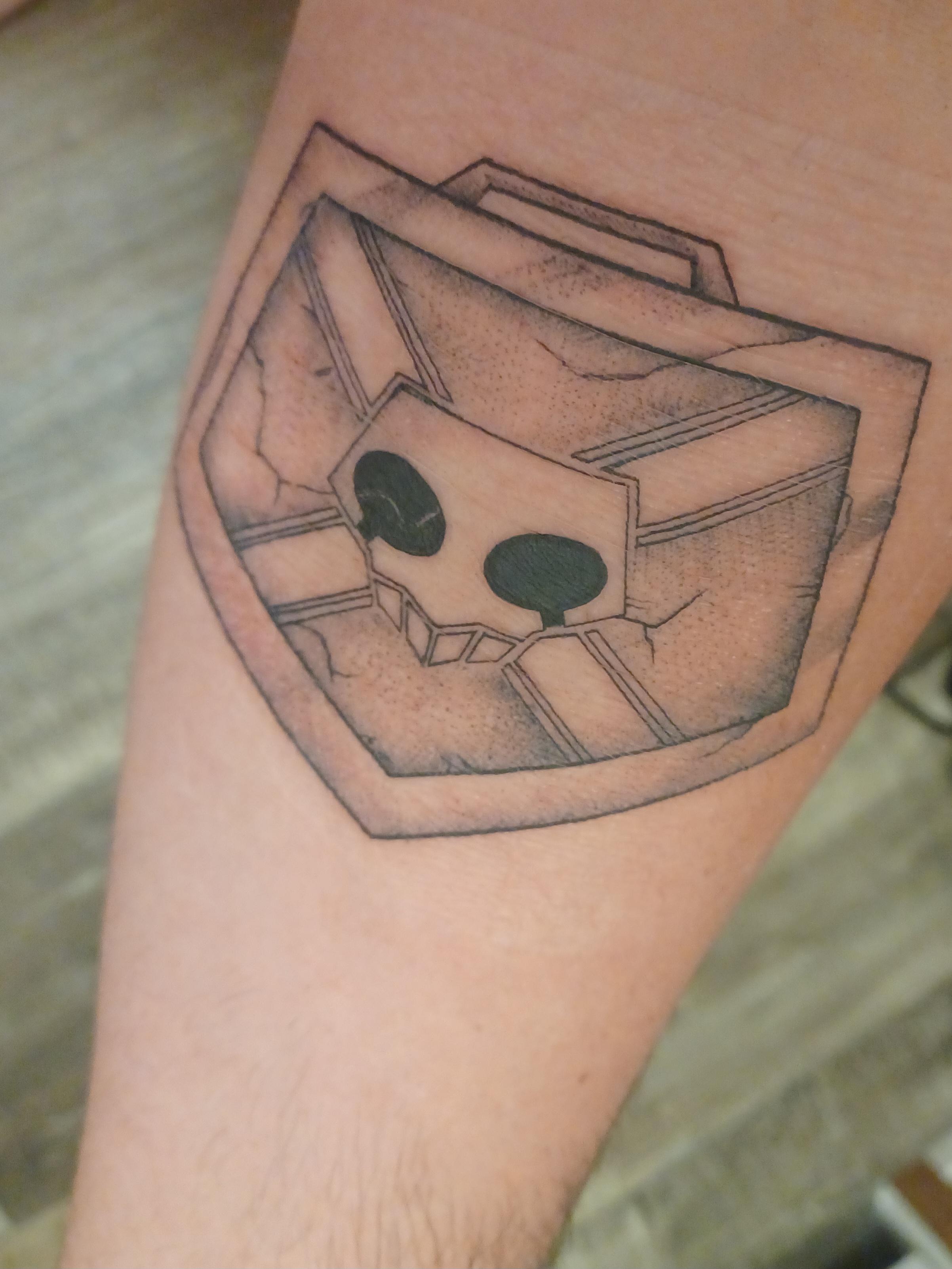 got a substitute shinigami badge from bleach r/Animetattoos