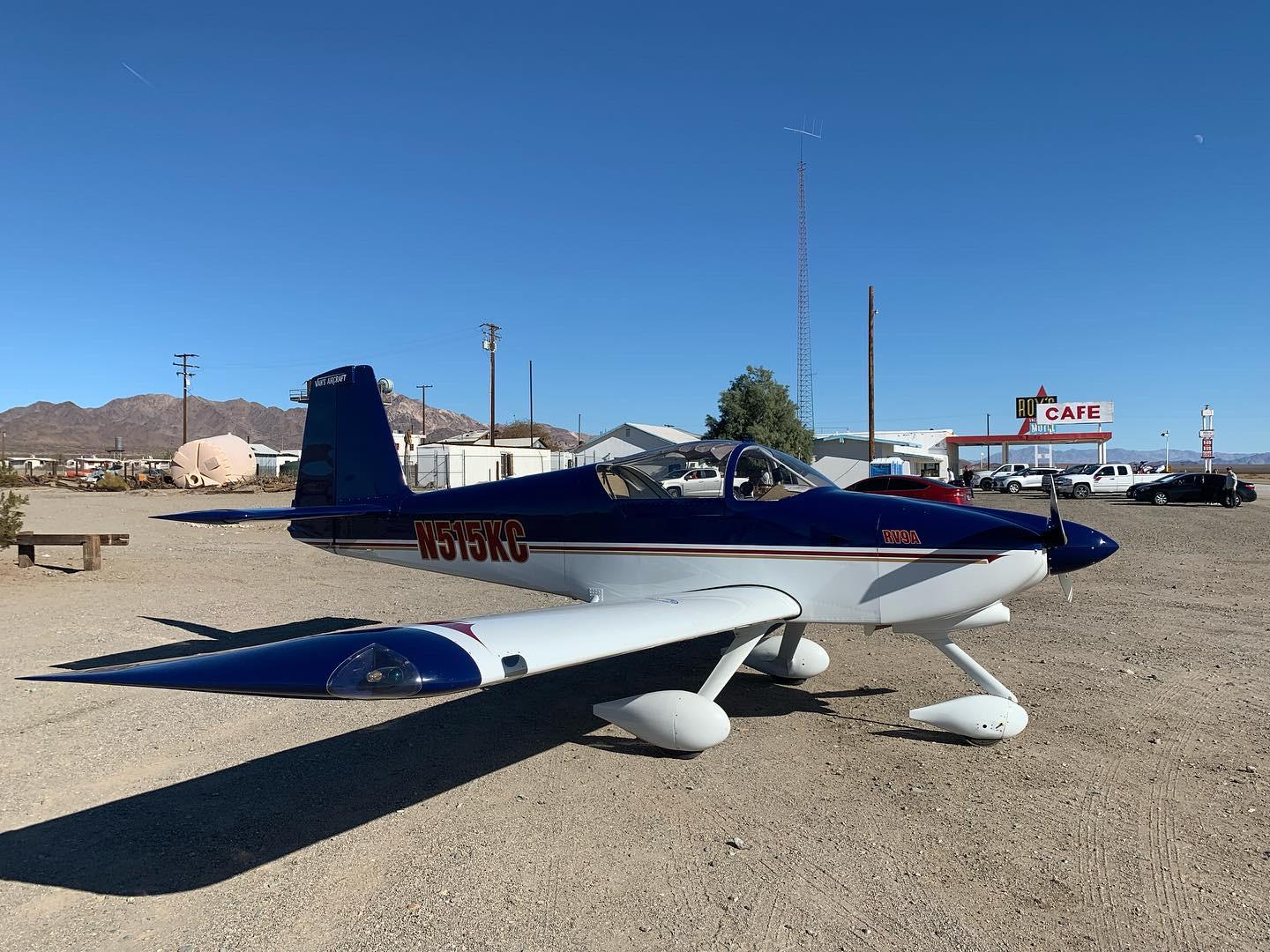Dad and I flew to Amboy, California, and landed at Roy's Motel and Cafe