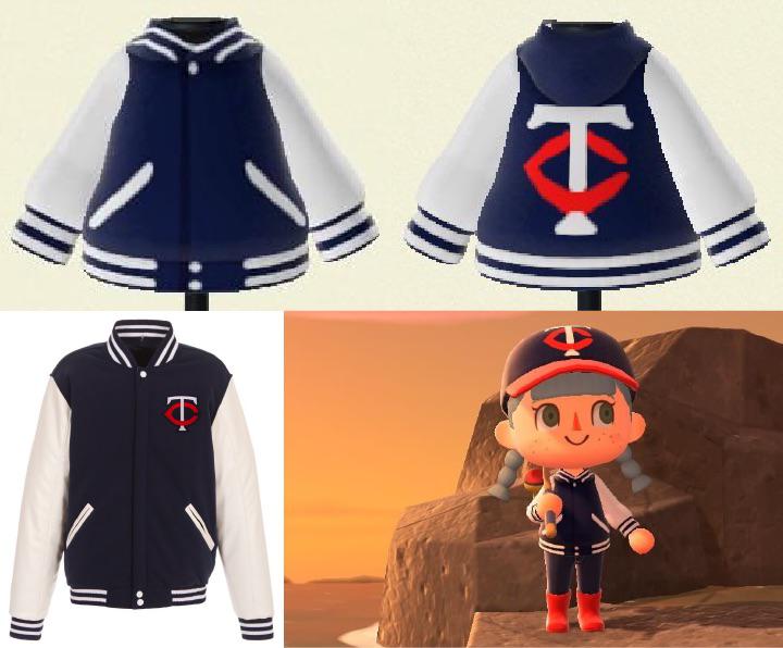 Made my Twins jacket in Animal Crossing minnesotatwins