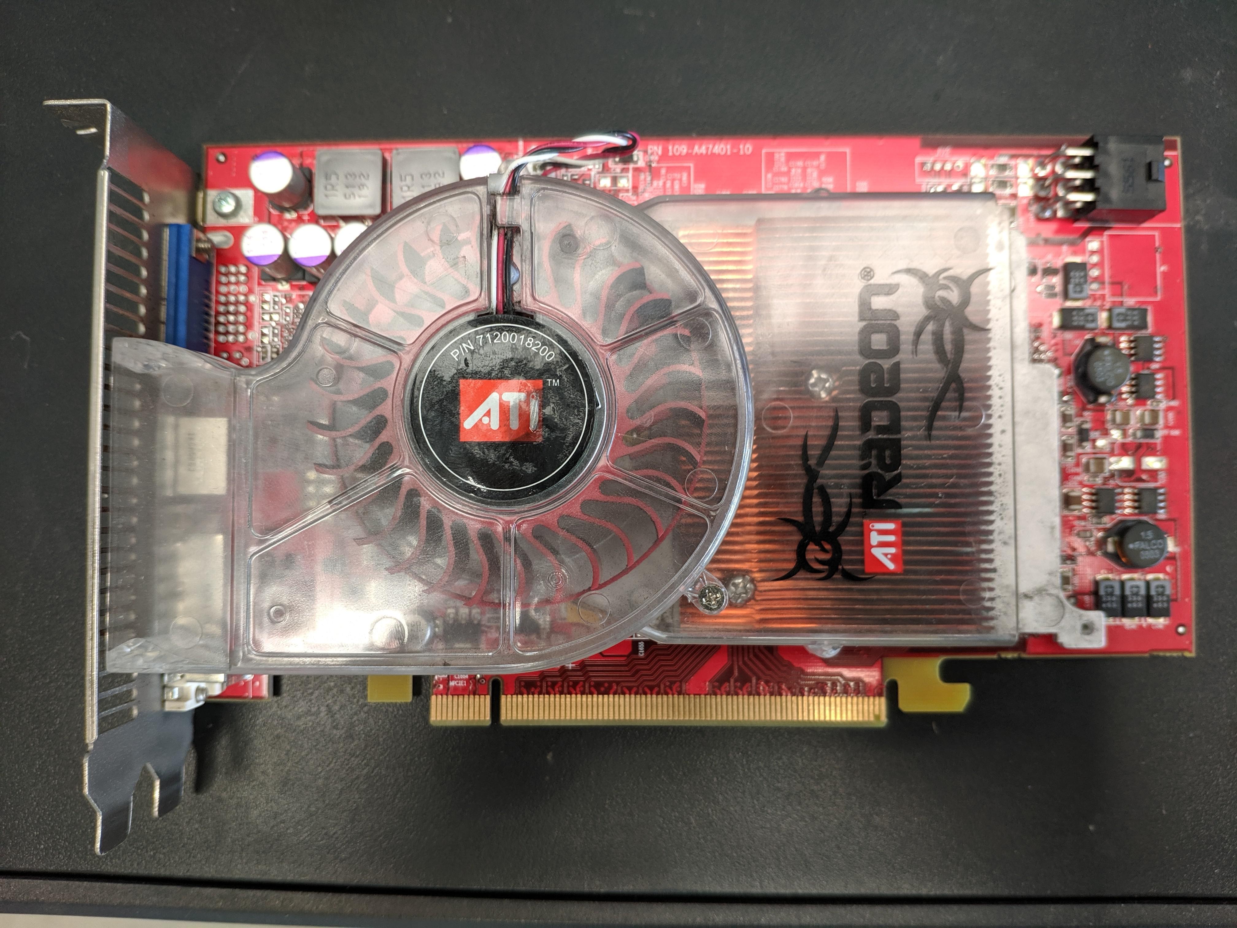 This ATI Radeon X850 XT booted up first time today after