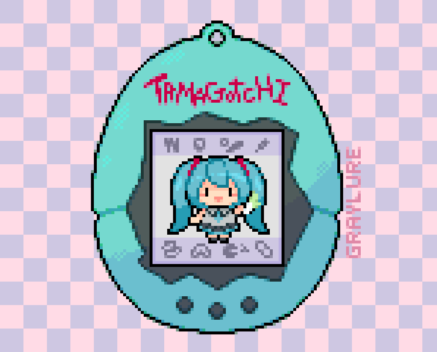 Hatsune Miku Tamagotchi in Pixel Art 🎵💙 : r/tamagotchi