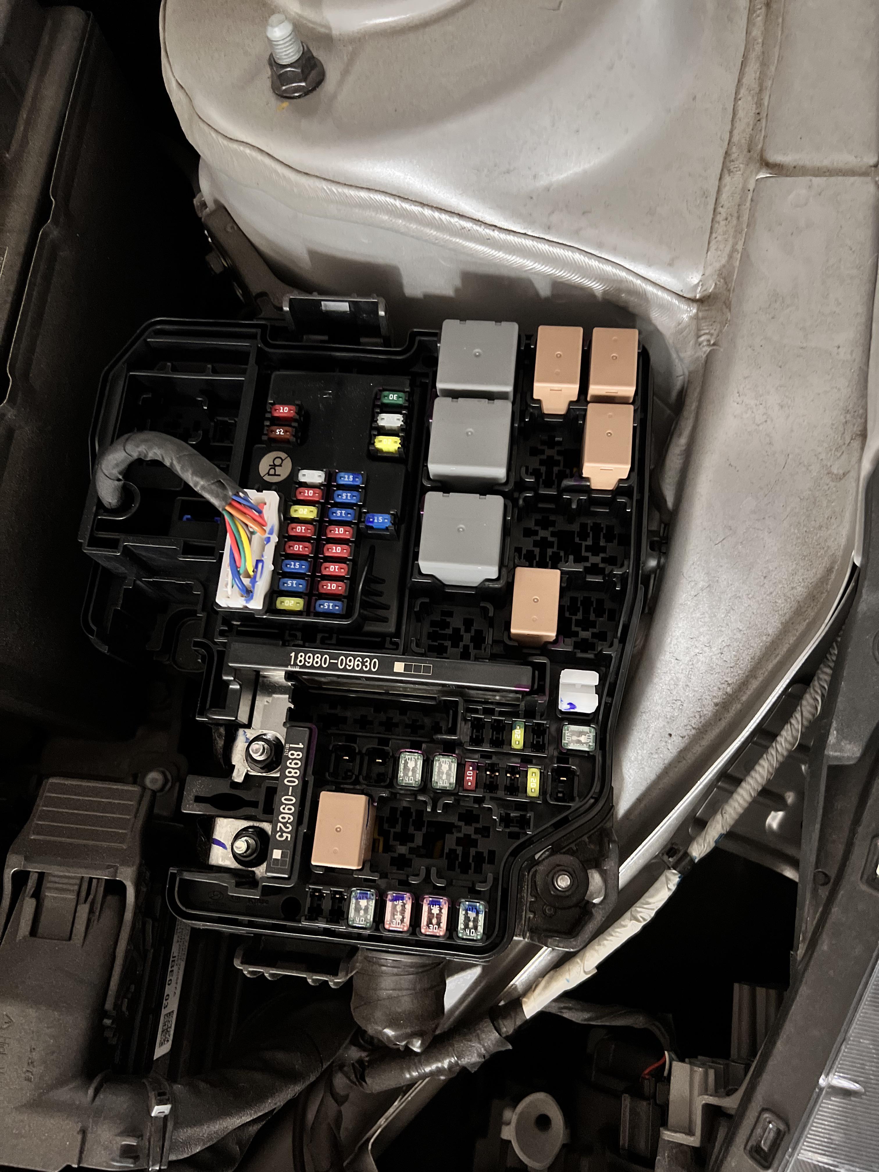 Possible bad Horn RelayElantra 2021 (7 months old for me)…. Any idea which one is the horn