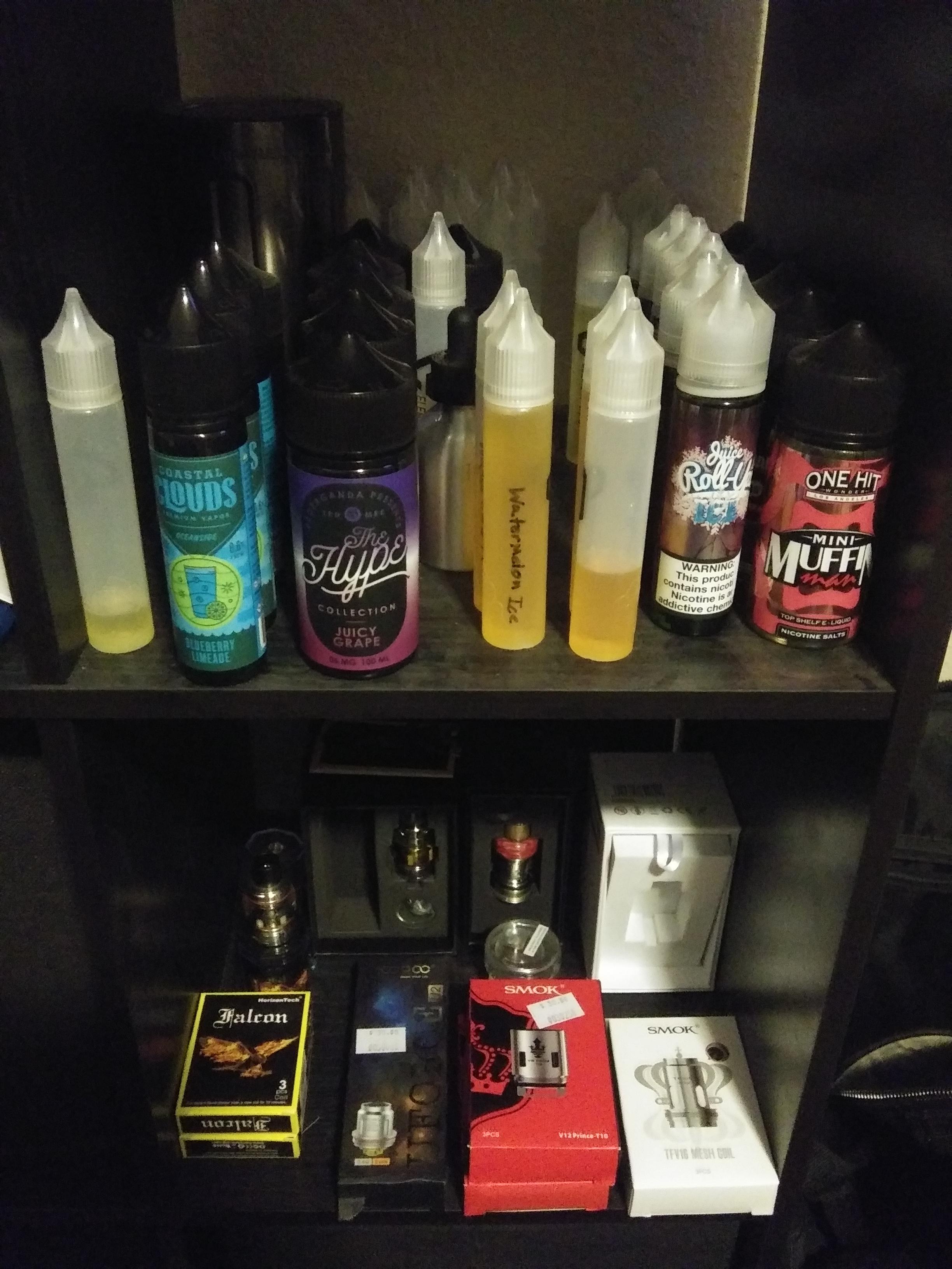Finally organised the vape shelves! r/Vaping