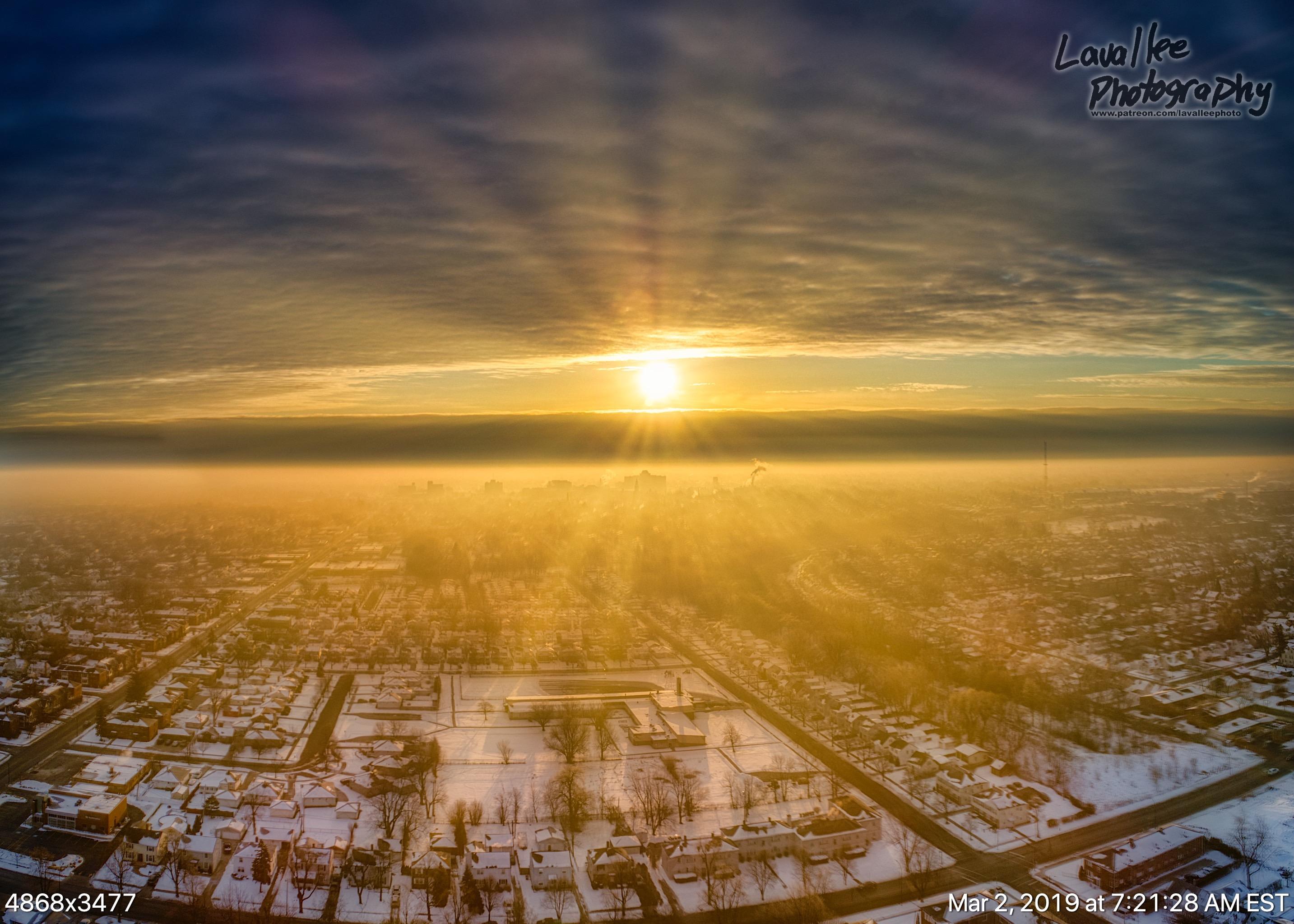 Good Morning Sunrise, Buffalo, NY Saturday March 2, 2019 [2867x2048