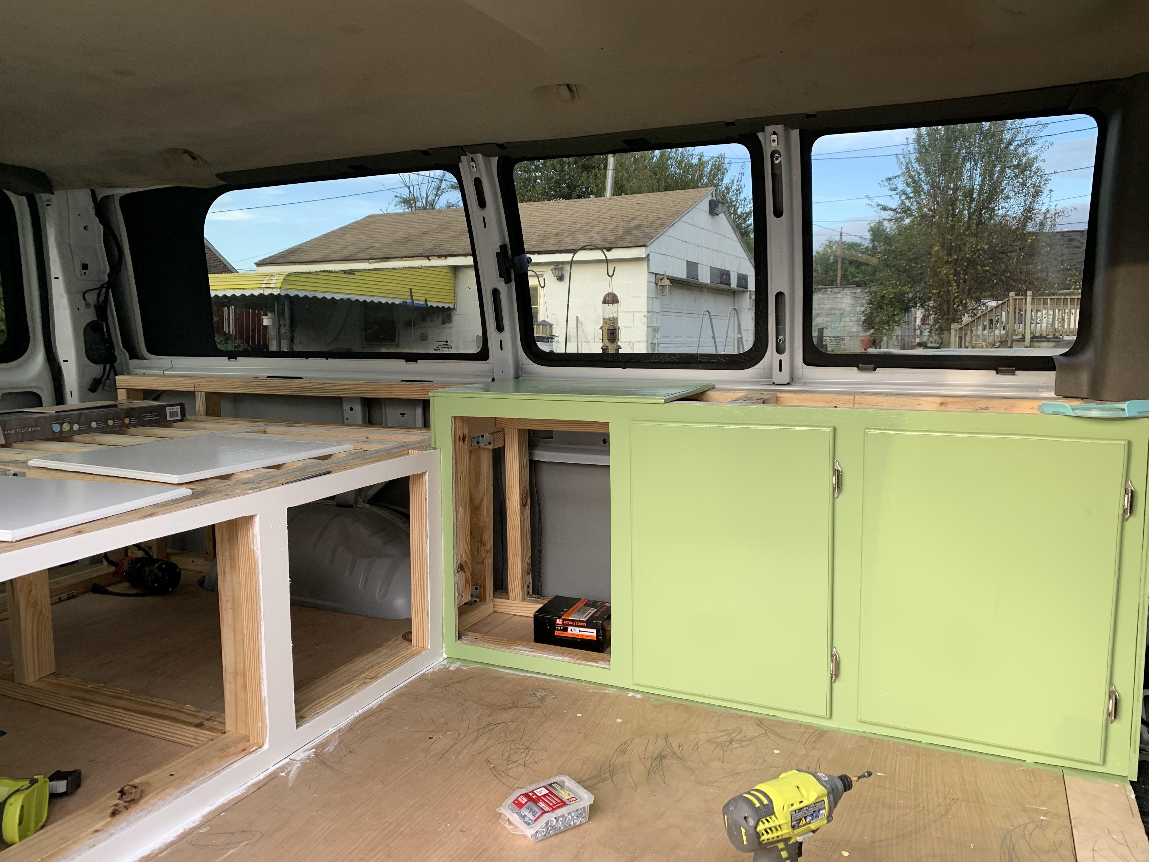Painting the bed frame and in my Chevy Express 2500. (Update