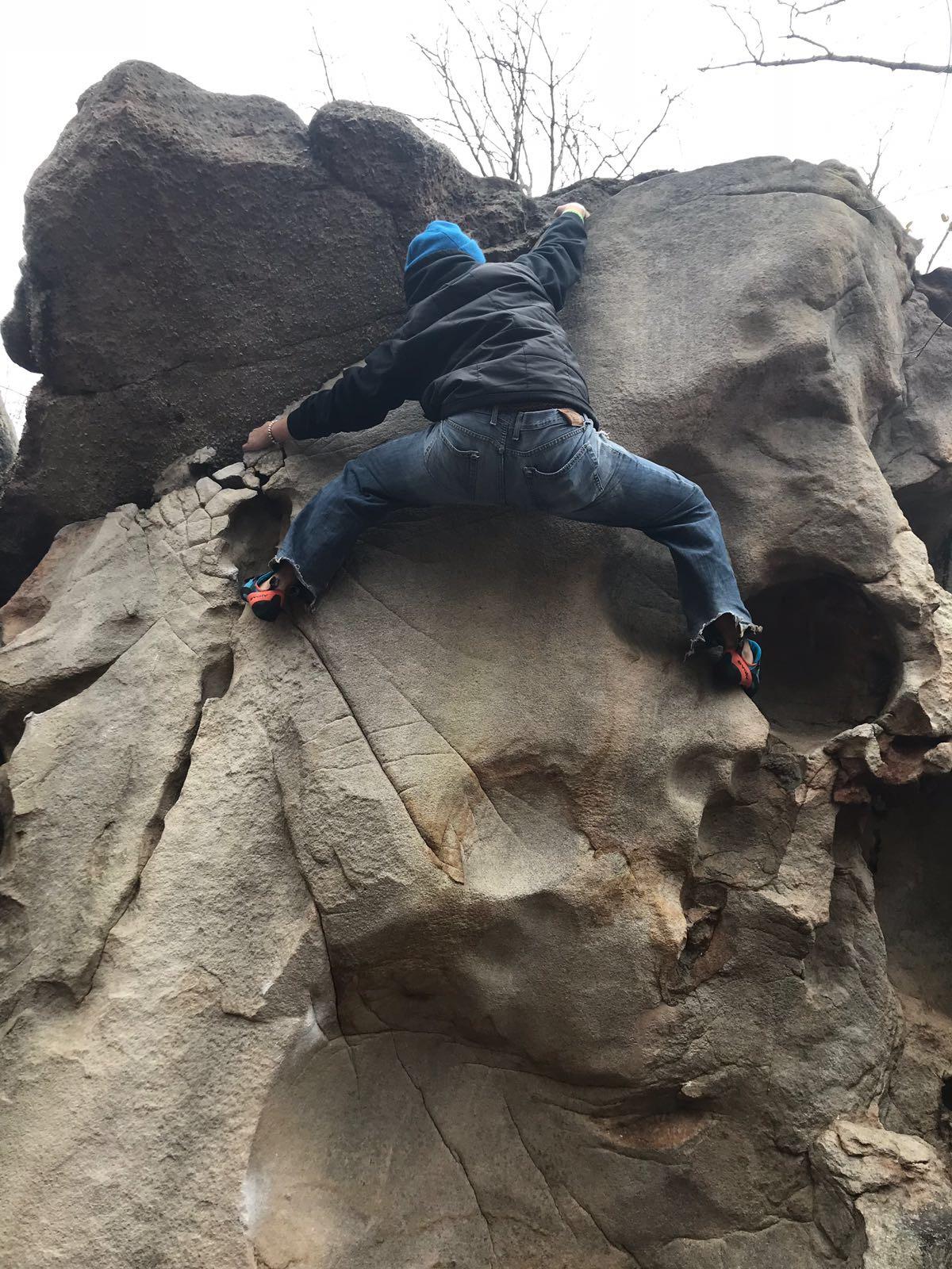 This past March was my first time bouldering outdoors over at Stone