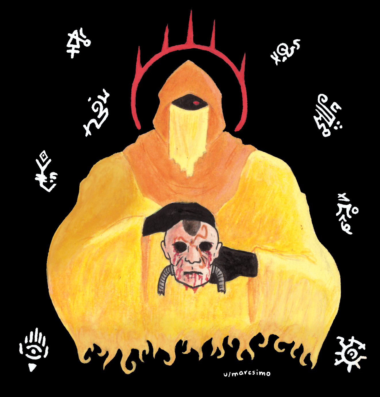 "Here lies Constantin Valdor, the fool who impersonated a god" The