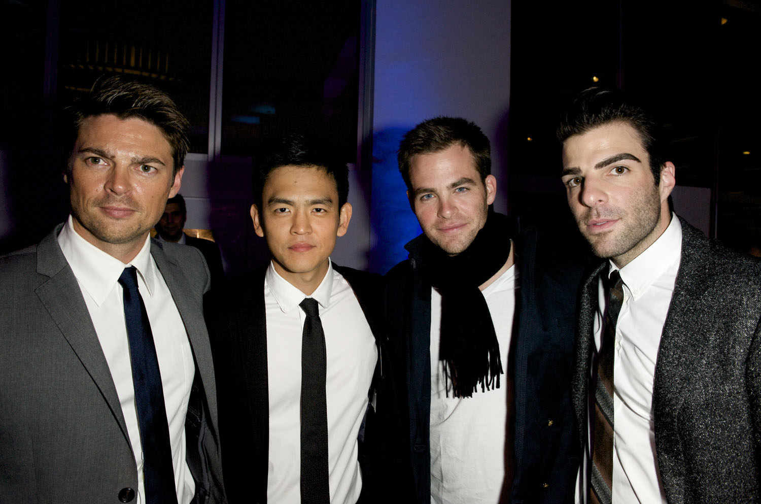 In honor of Star Trek Beyond, John Cho, Zachary Quinto, Chris Pine and