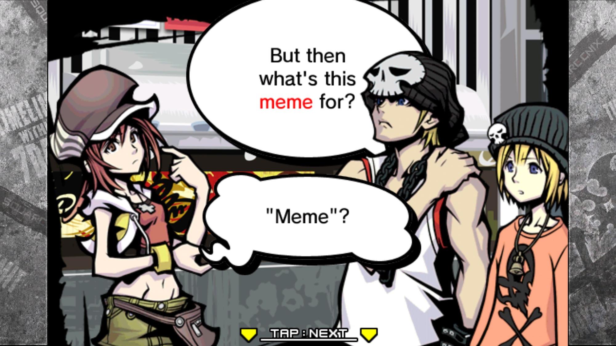 Beat is the original meme lord r/TWEWY