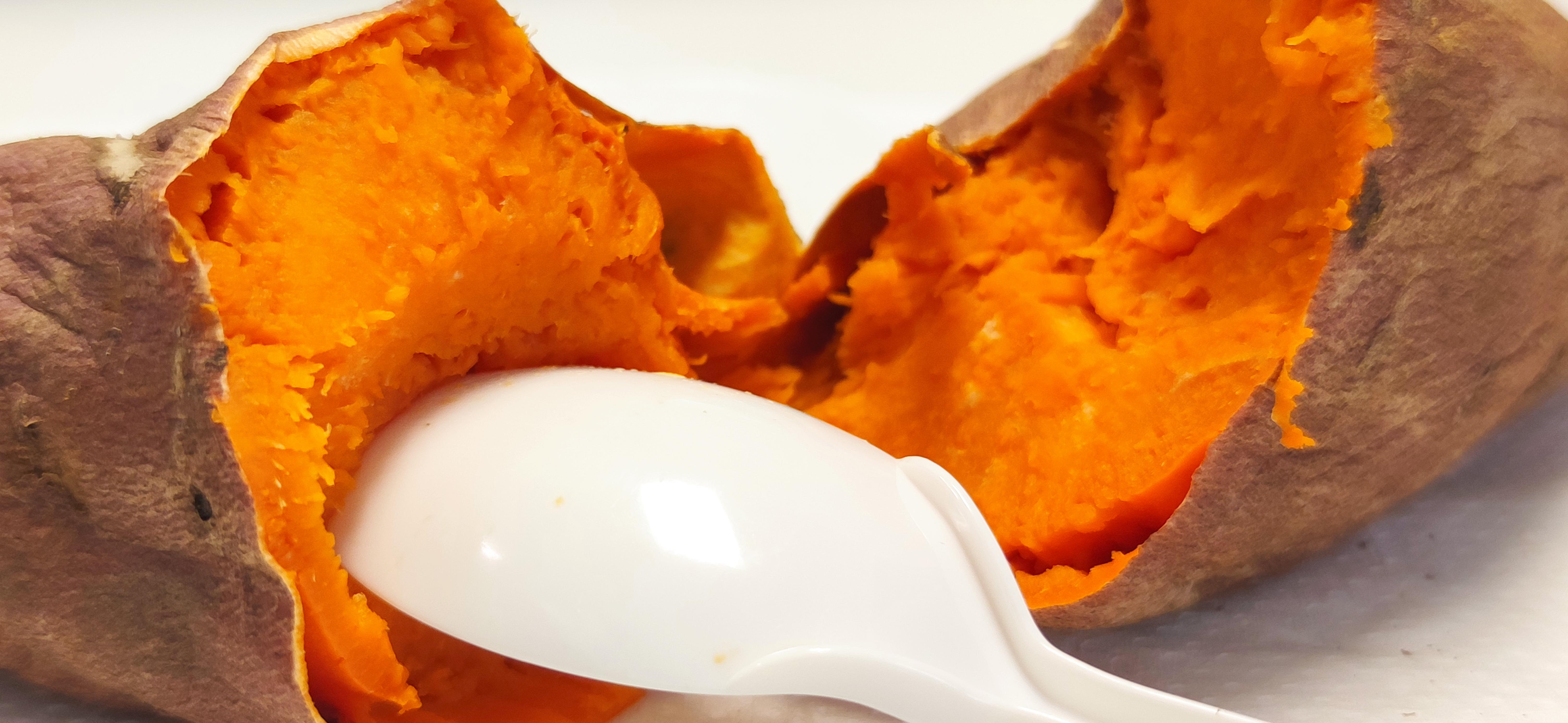 The Microwaved Sweet Potato. A fast quick 6 minutes at the works place