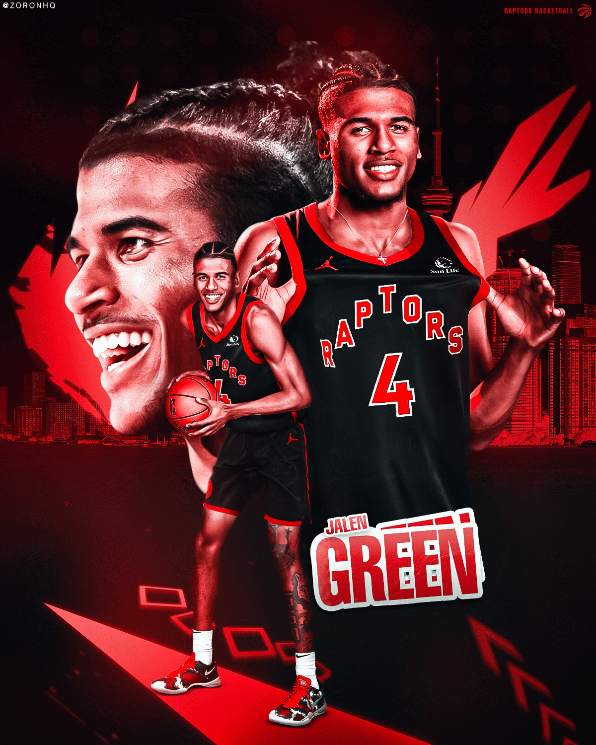Where is Team Jalen Green at? Here is some fanart I made r/torontoraptors