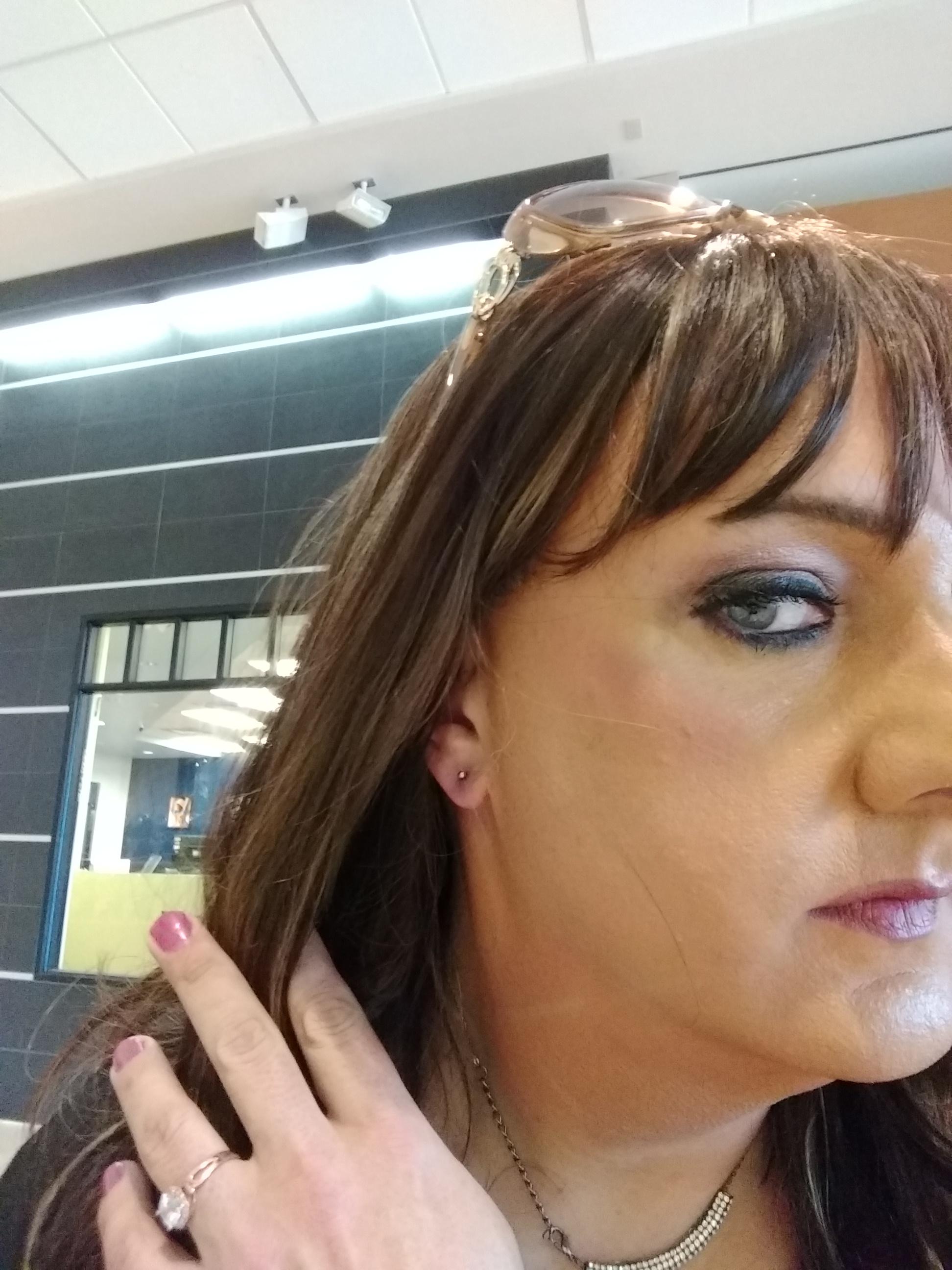 Went to the mall and got my ears pierced at Claire's today. Finally