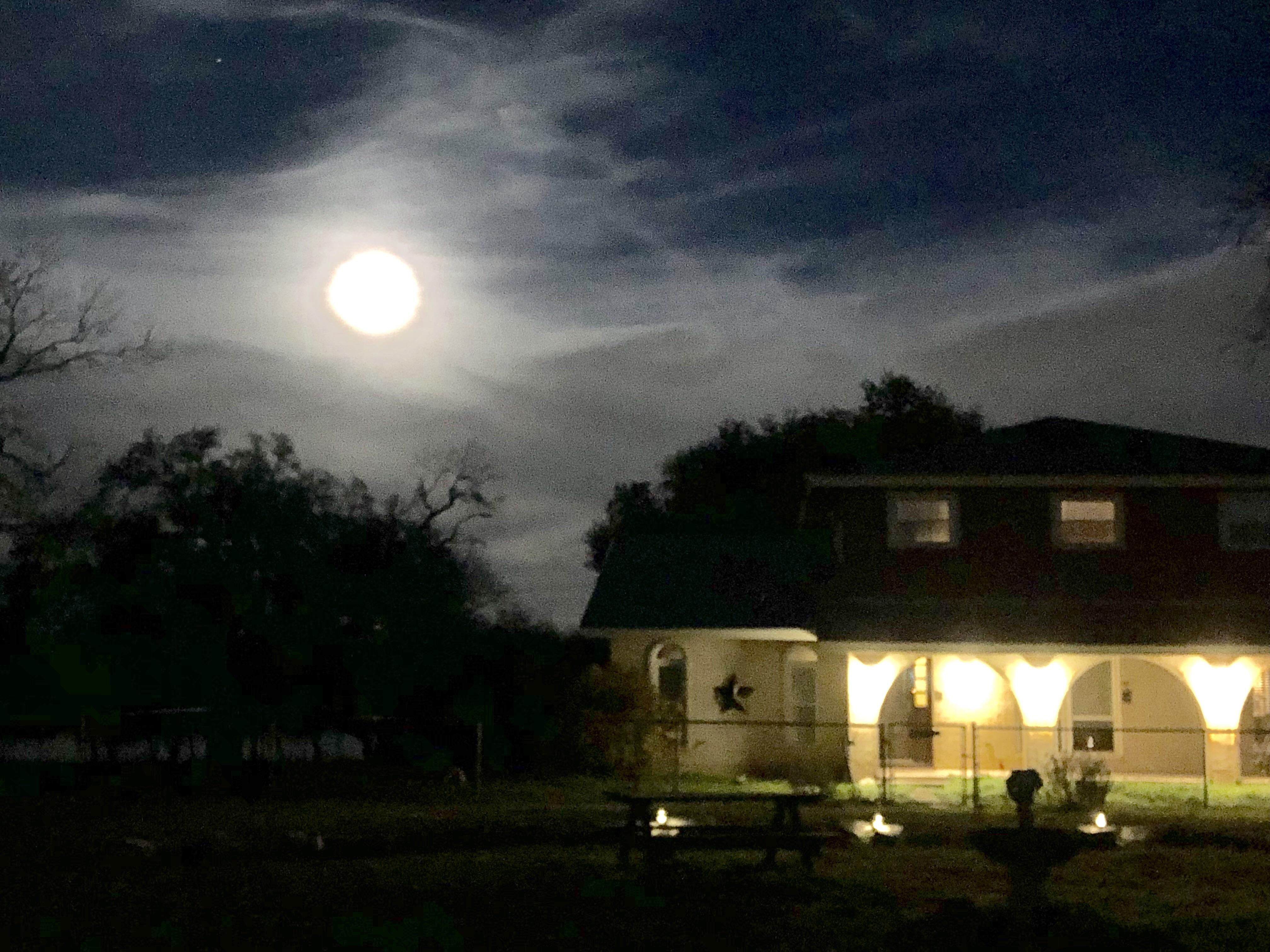 Moon at Ranch Tonight... r/homestead