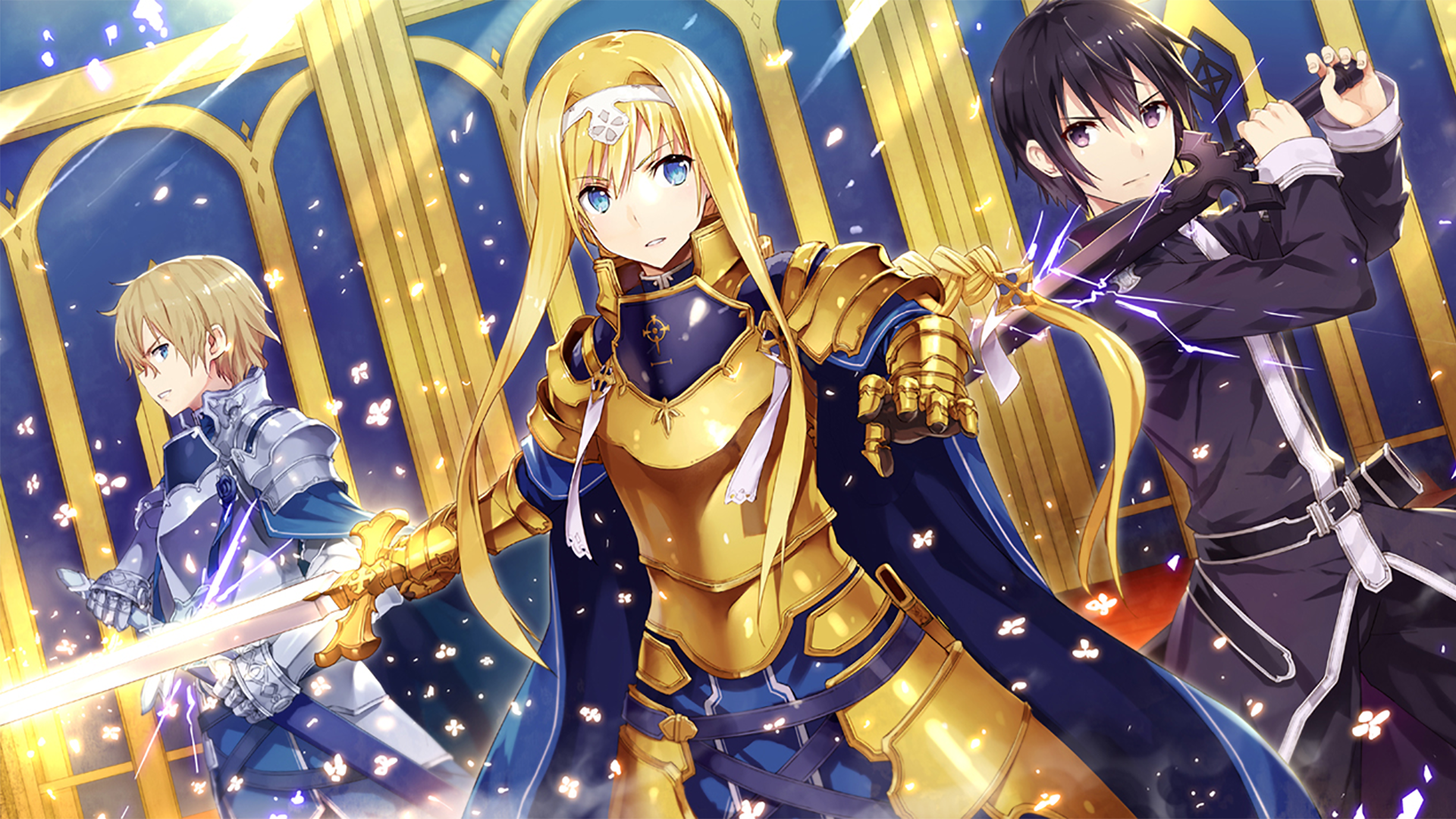 Epic Sword Art Online Kirito and Alice artwork!! (Including Eugeo) from