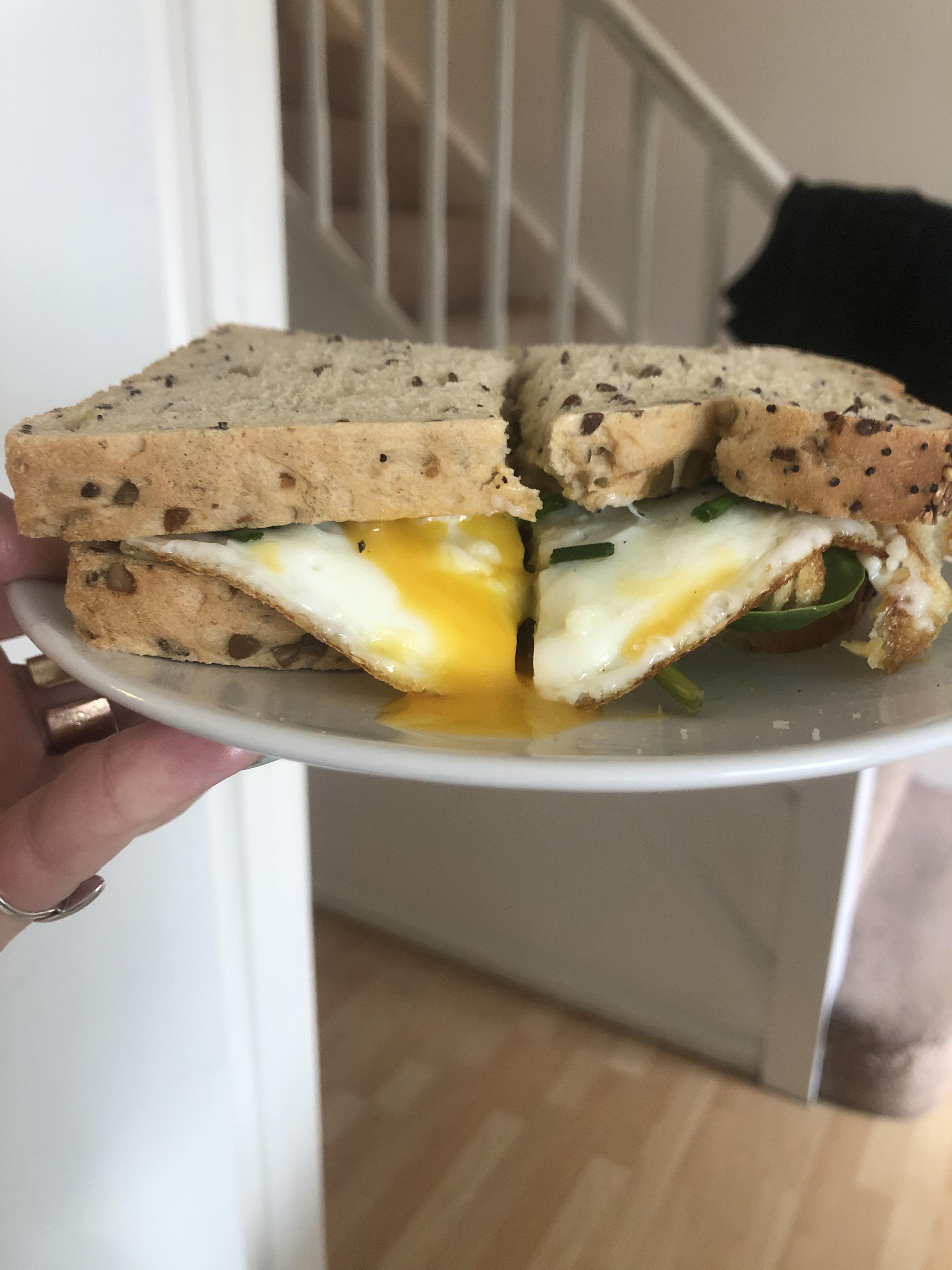 Good ol’ fried egg sandwich. I lived on these growing up. UK_Food