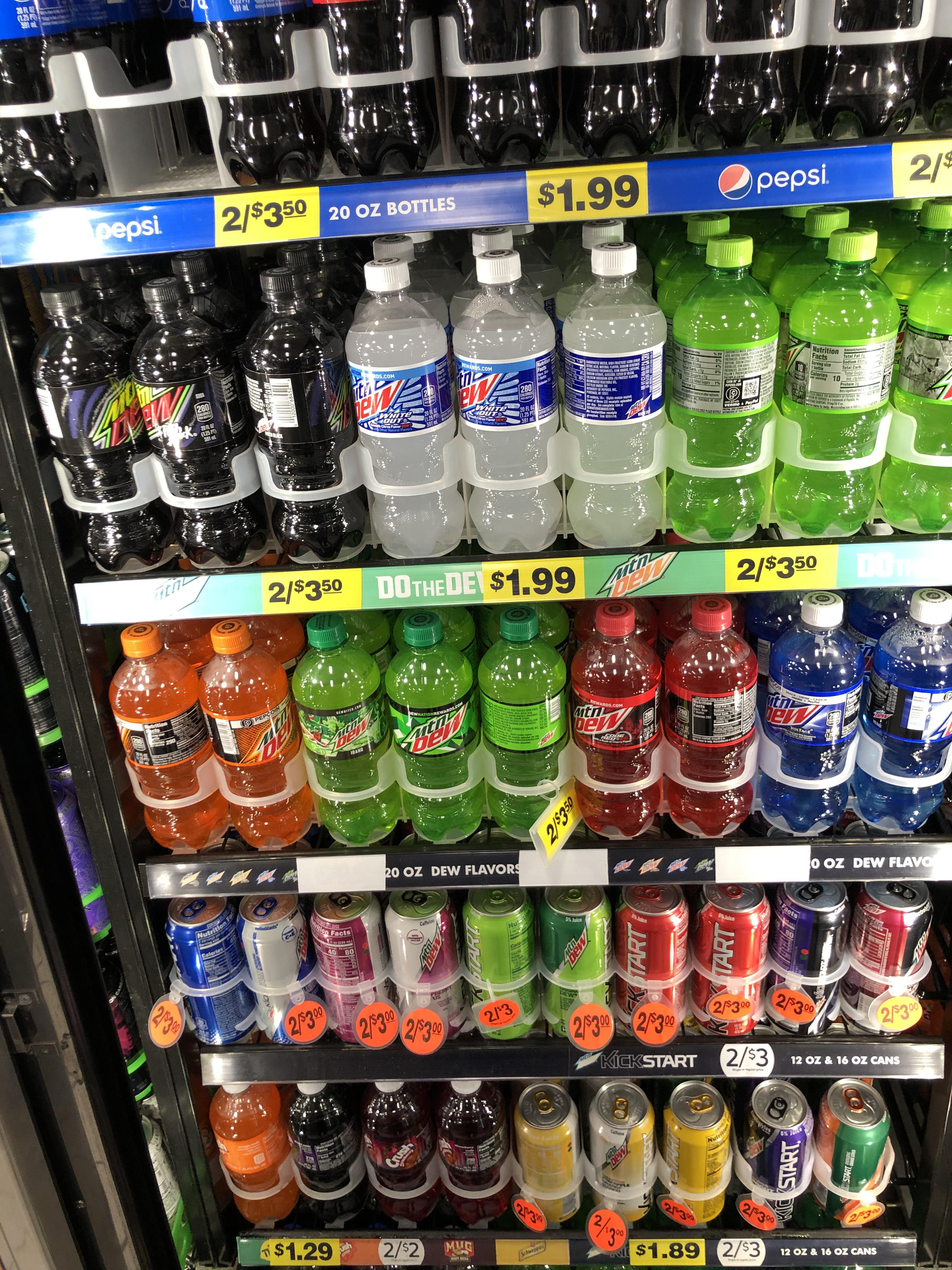 My local gas stations dew fridge honestly I can’t complain great