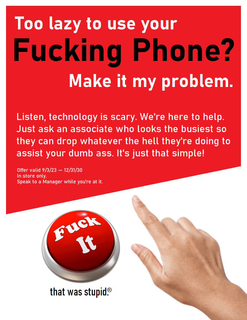 I saw the sign. r/Staples